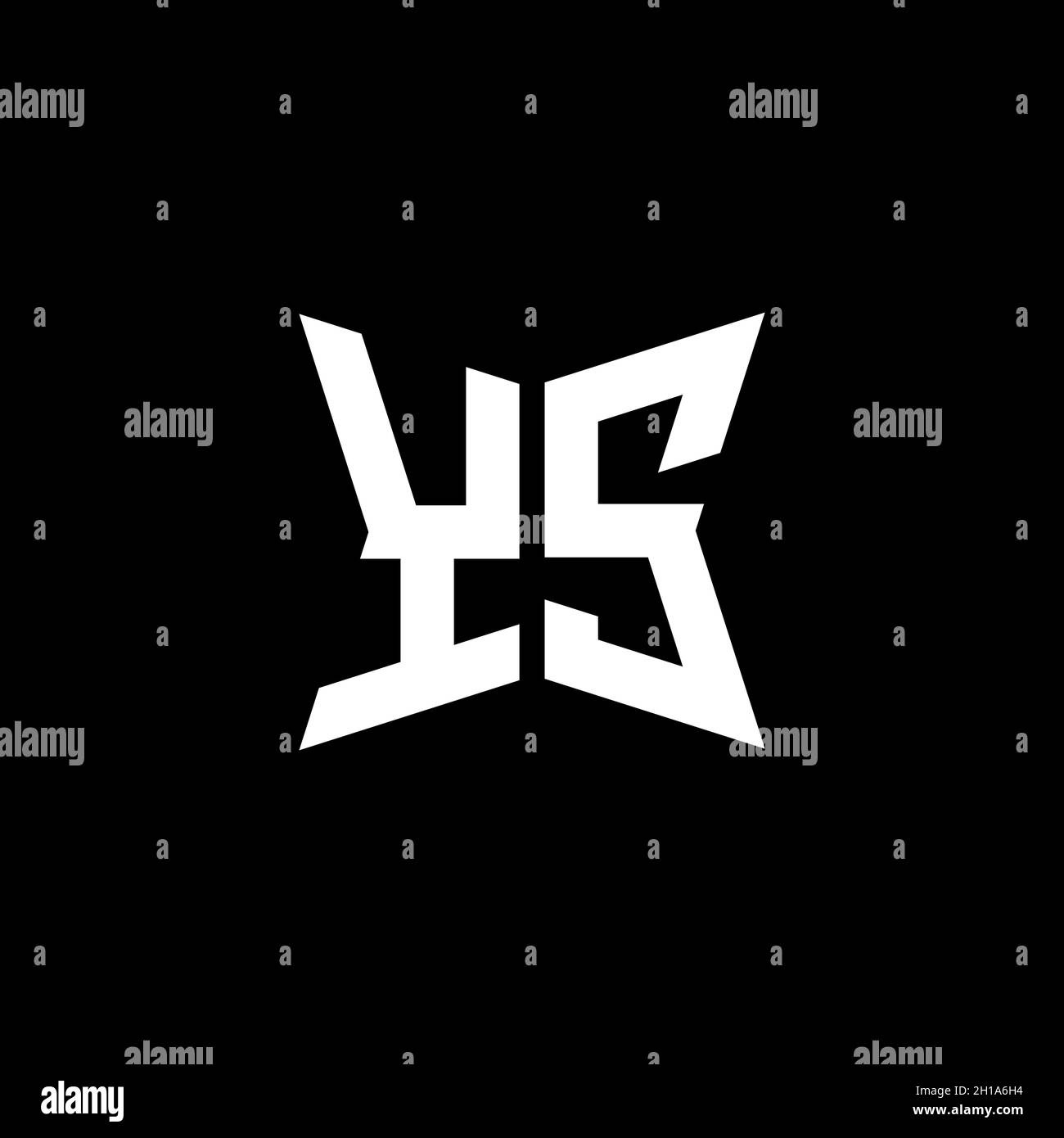 YS Monogram logo letter with Cakra geometric shape style design ...