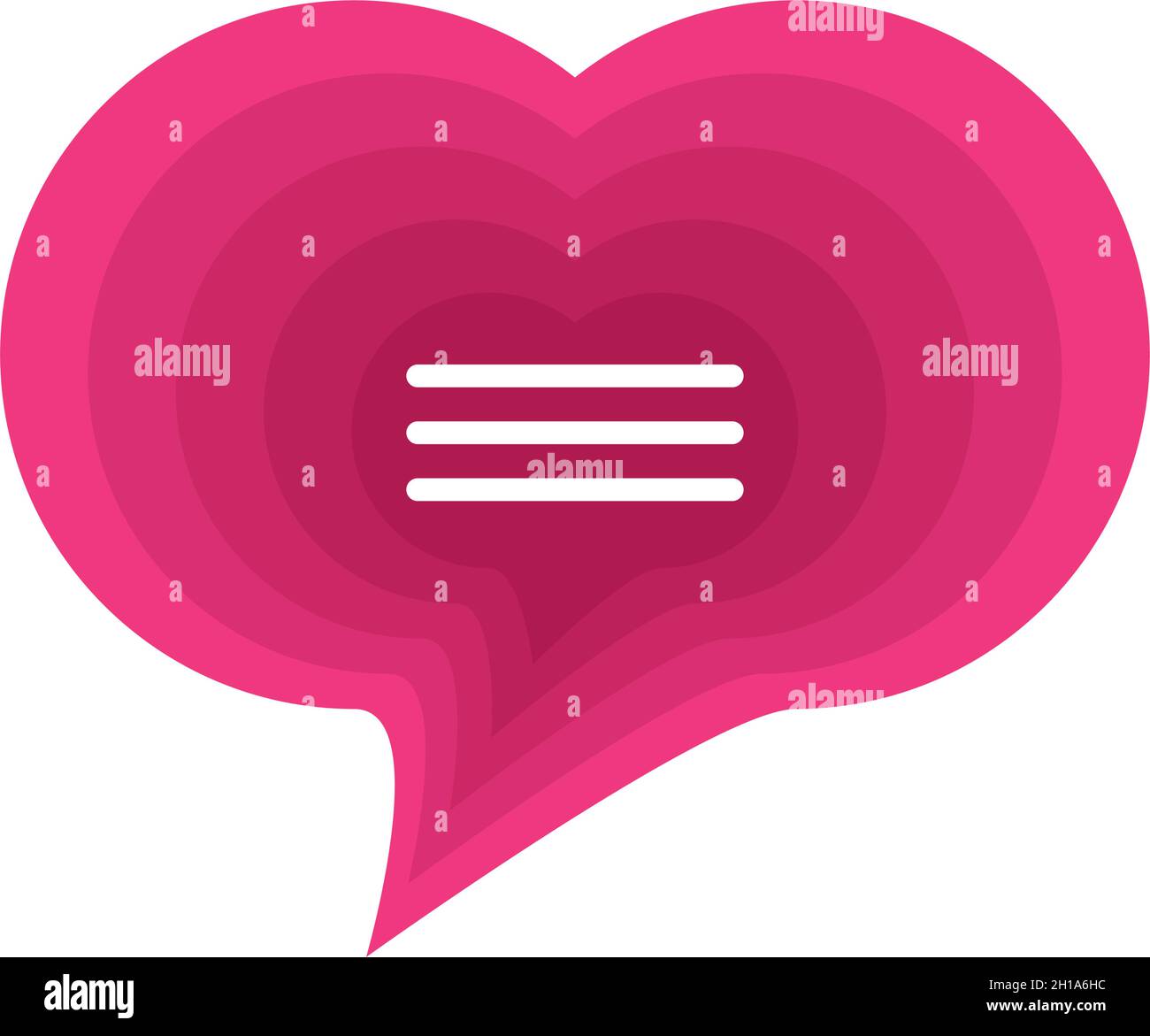 speech bubble shaped heart Stock Vector Image & Art - Alamy