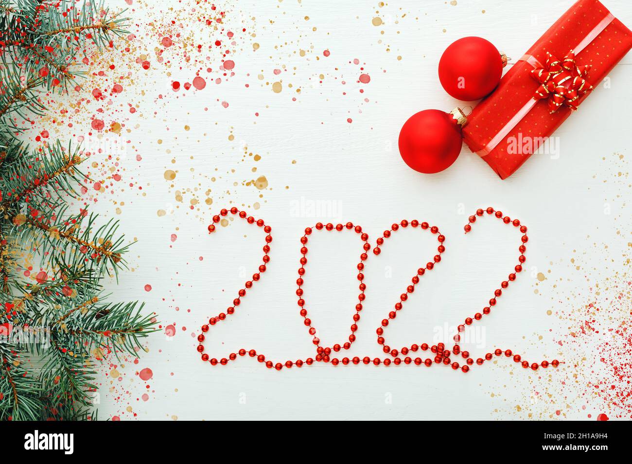 Happy New Year Gift 2022 High Resolution Stock Photography And Images - Alamy