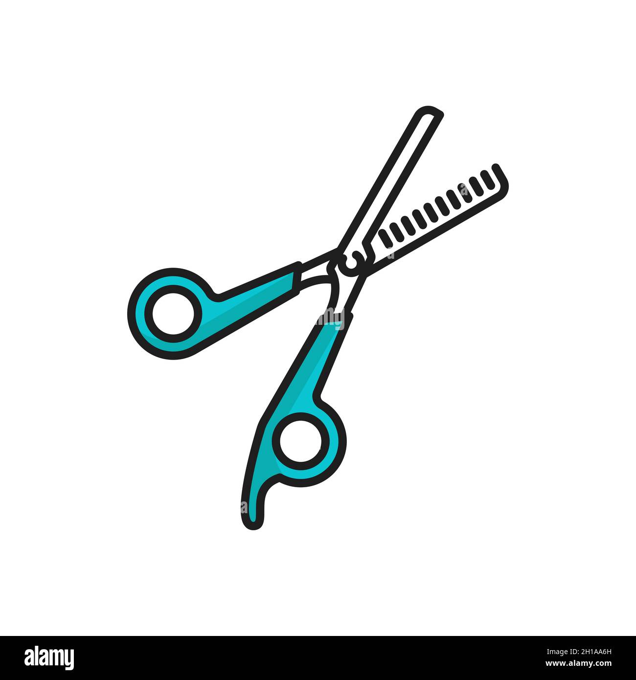 Pets grooming scissors, dogs and cats fur cutting supplies isolated outline  icon. Vector groomer cutters, tailoring tool, iron stainless steel utensil  Stock Vector Image & Art - Alamy