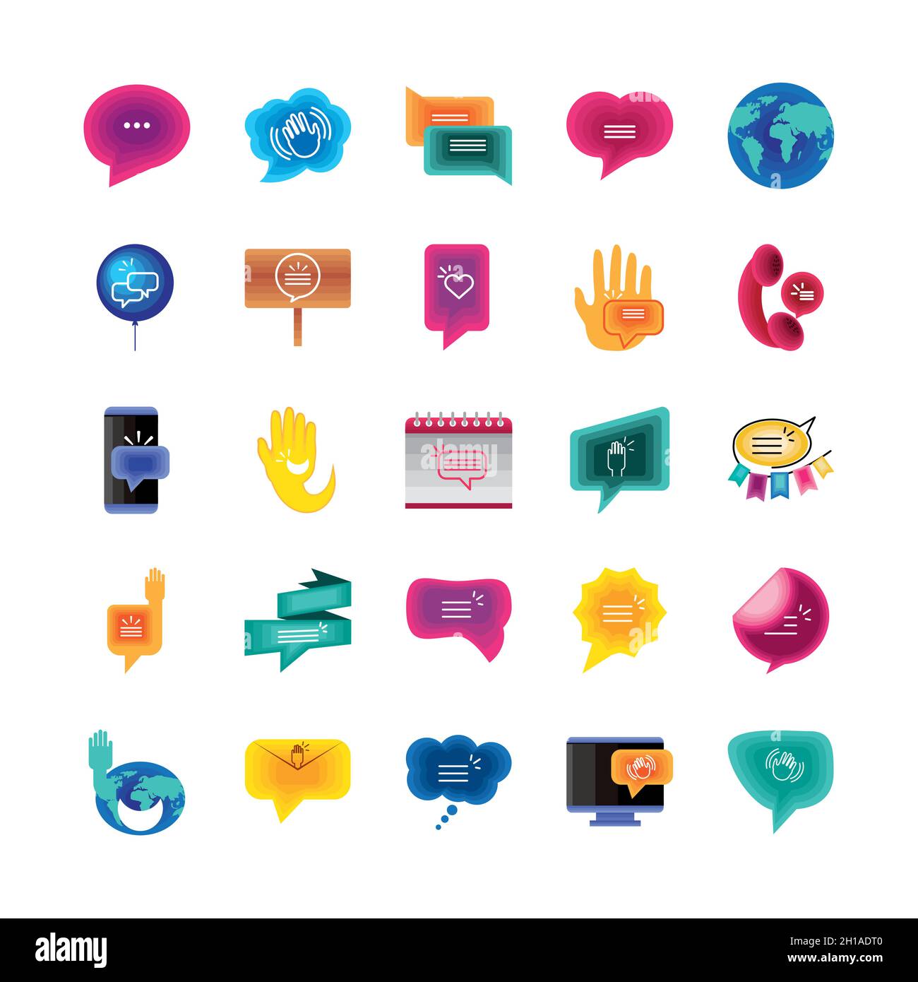 Hi welcome tag hello Stock Vector Images - Alamy