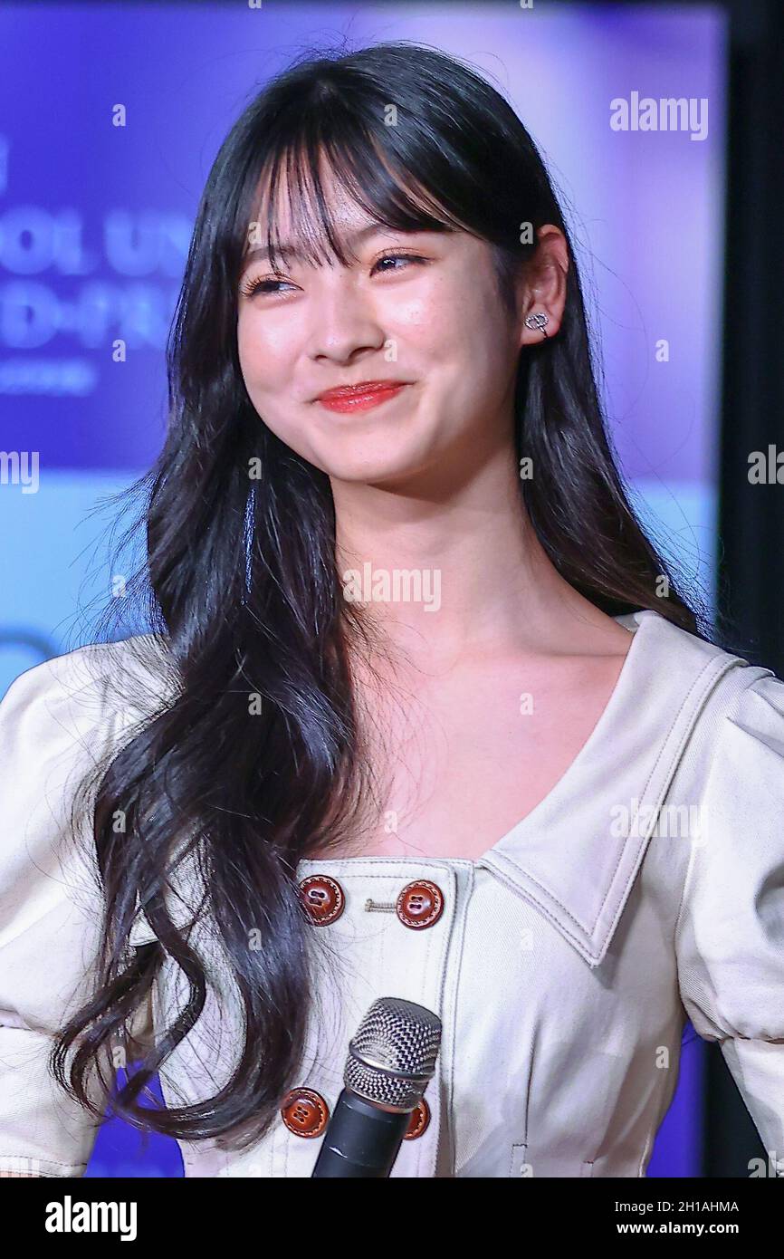 Tokyo, Japan. 17th Oct, 2021. Japanese model production company held JAPAN  SCHOOL UNIFORM GRAND-PRIX2021 audition. Japanese fashion model Anna Tanaka  is a guest judge. on October 17, 2021 in Tokyo, Japan. (Photo