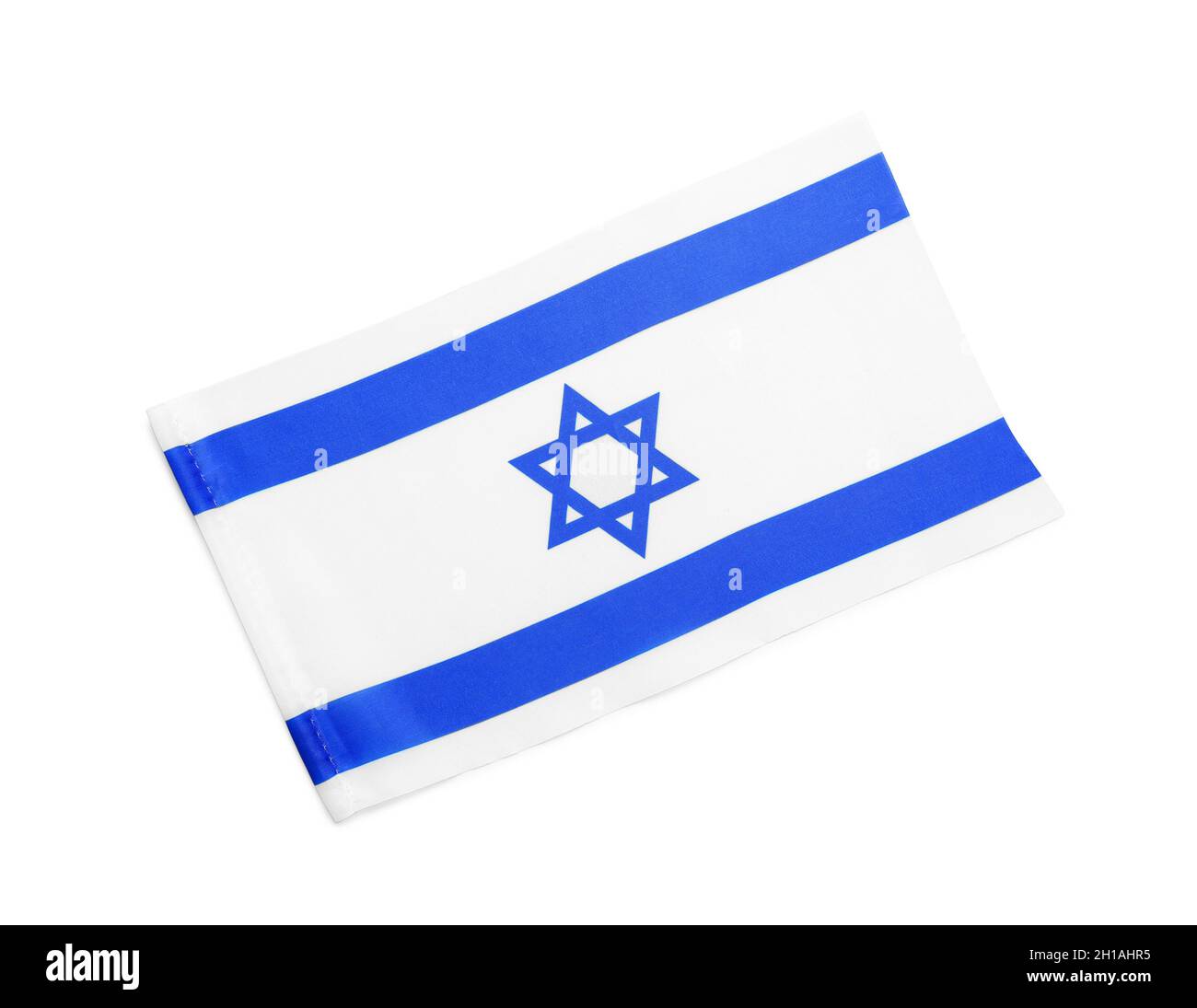 Flag of Israel on white background Stock Photo - Alamy