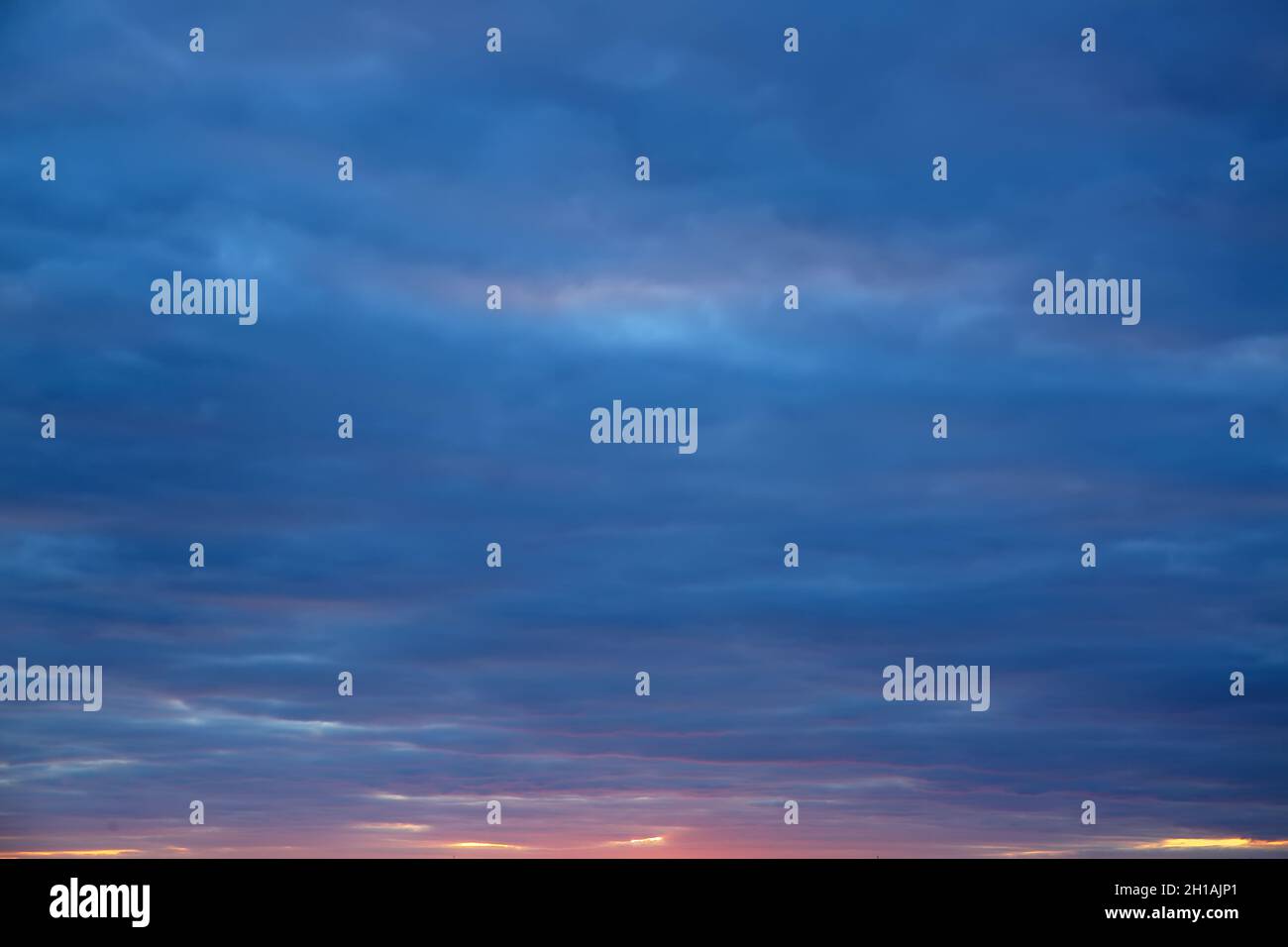 Beautiful sunset sky with clouds Stock Photo - Alamy