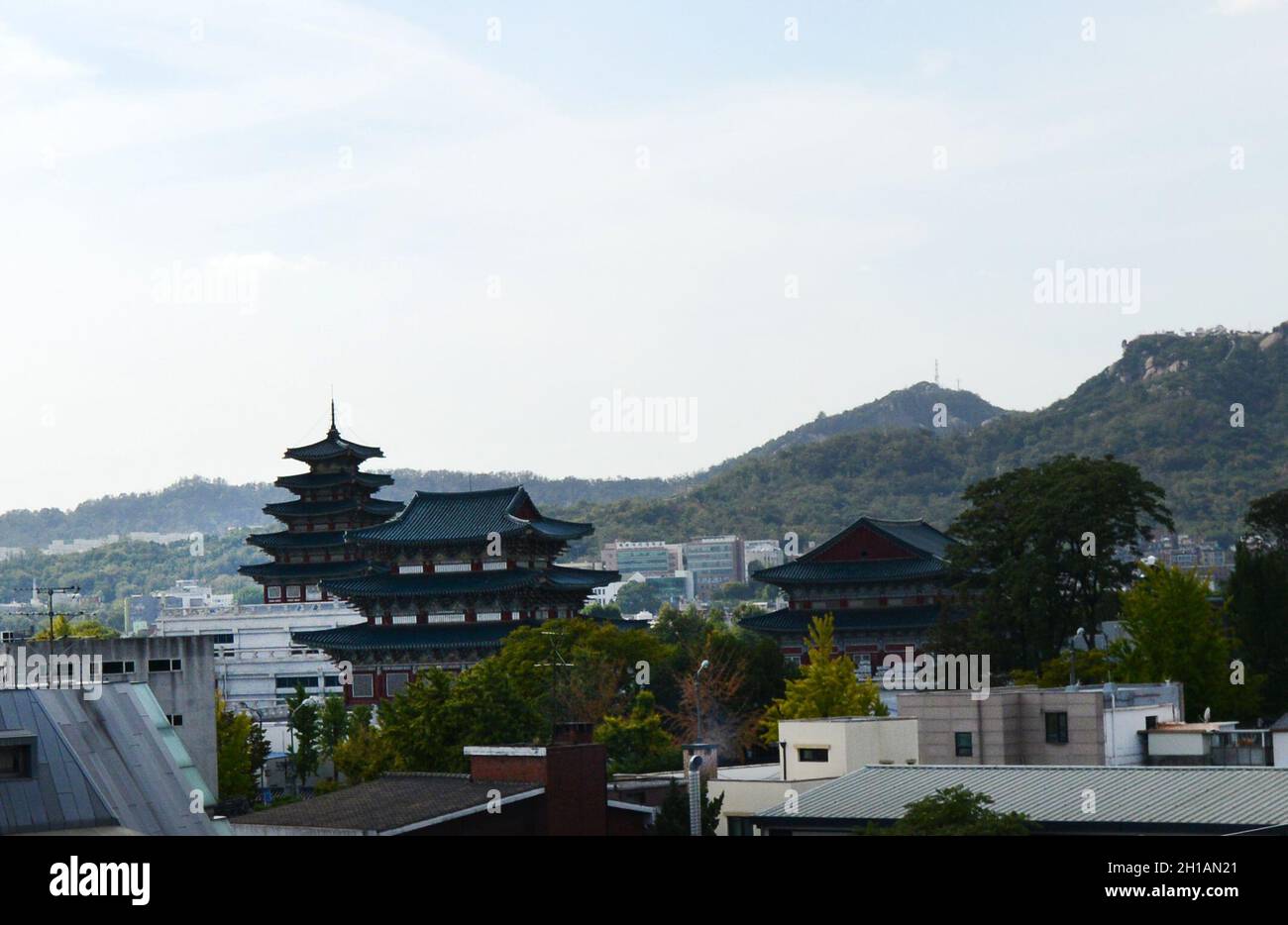 Bukchon Hanok Village in Seoul, Korea Stock Photo - Alamy