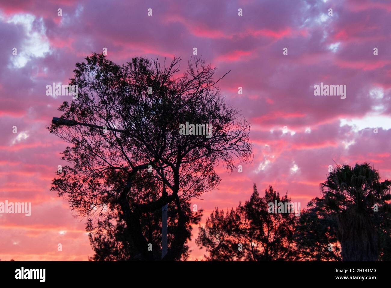 Cloudy skies early summer over the Gauteng province in South Africa ...
