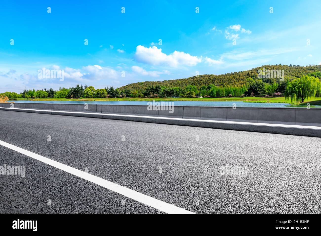 asphalt-road-and-green-mountain-landscape-stock-photo-alamy