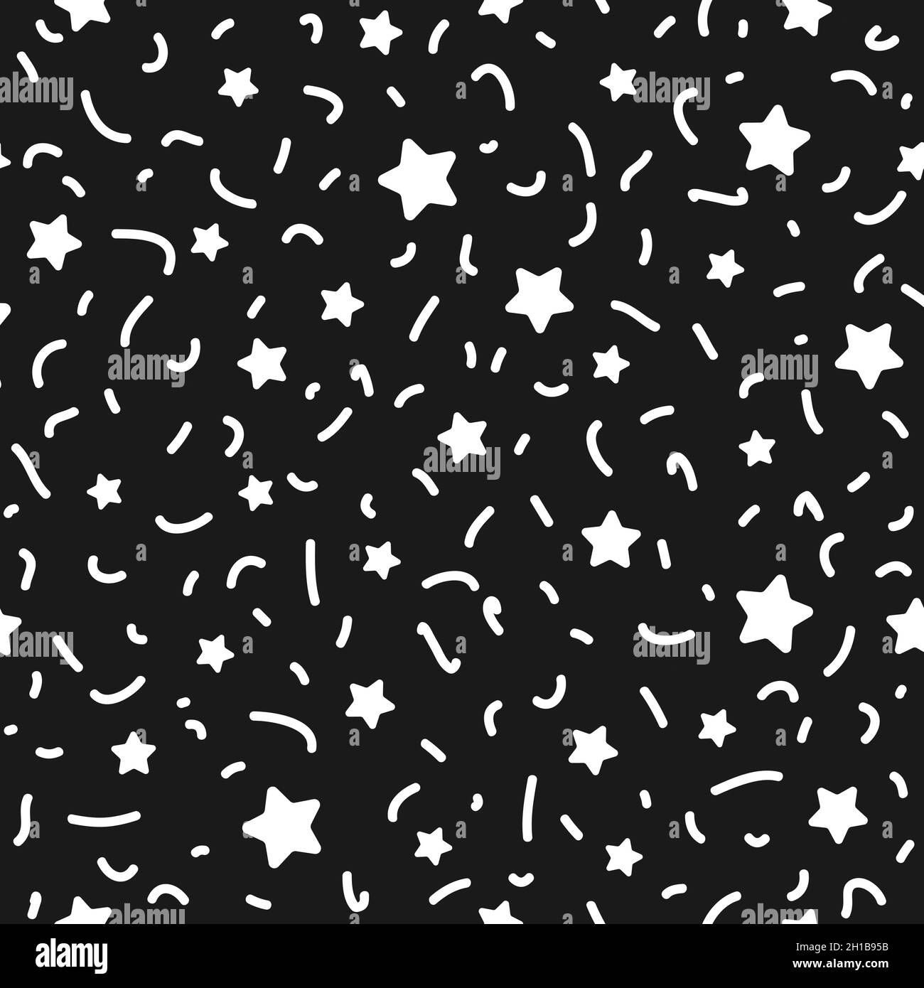 Stars Rounded Pattern Little rounded Black and White Stock Photos & Images - Alamy