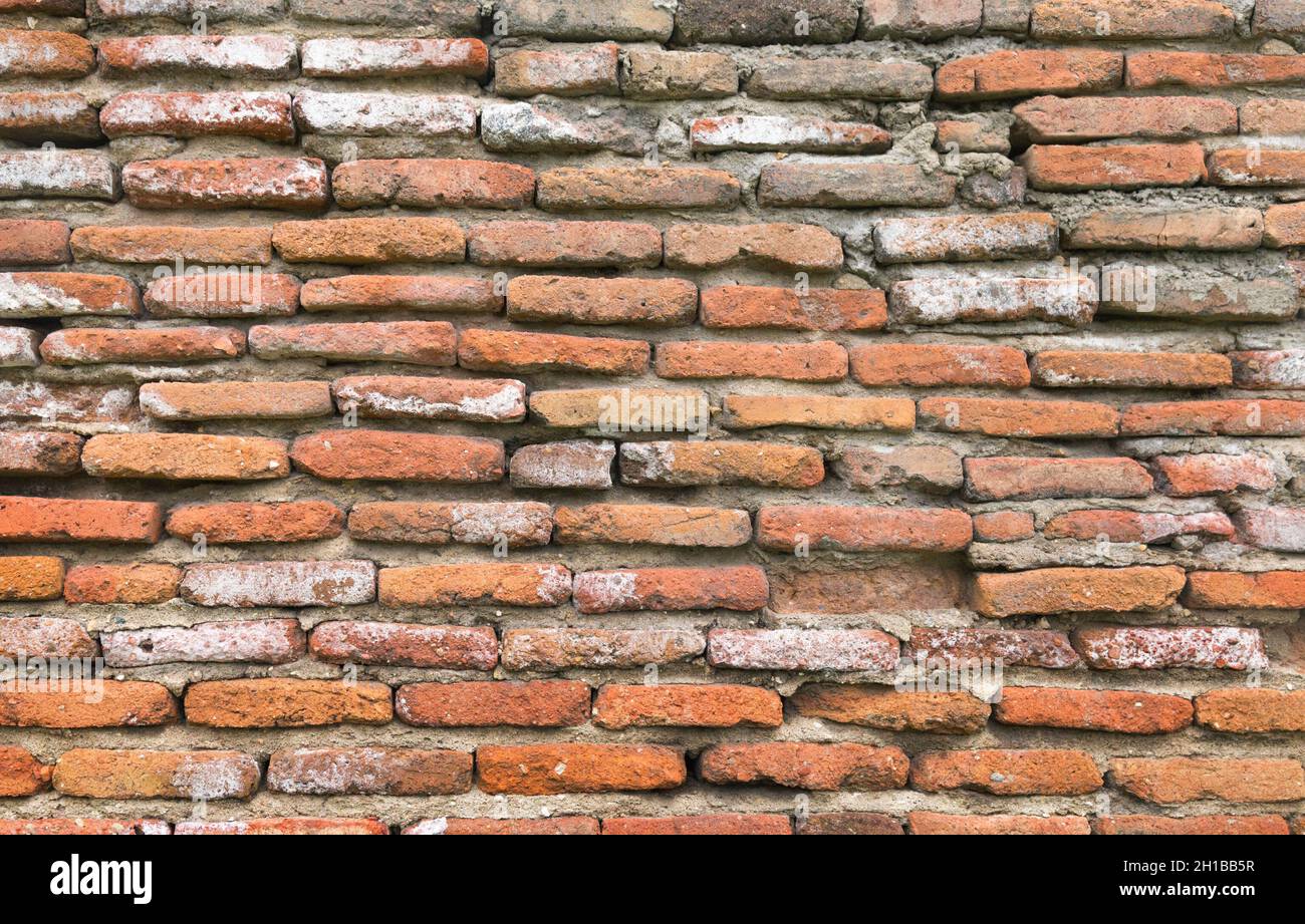 Vintage red brick old wall texture background Stock Photo - Alamy