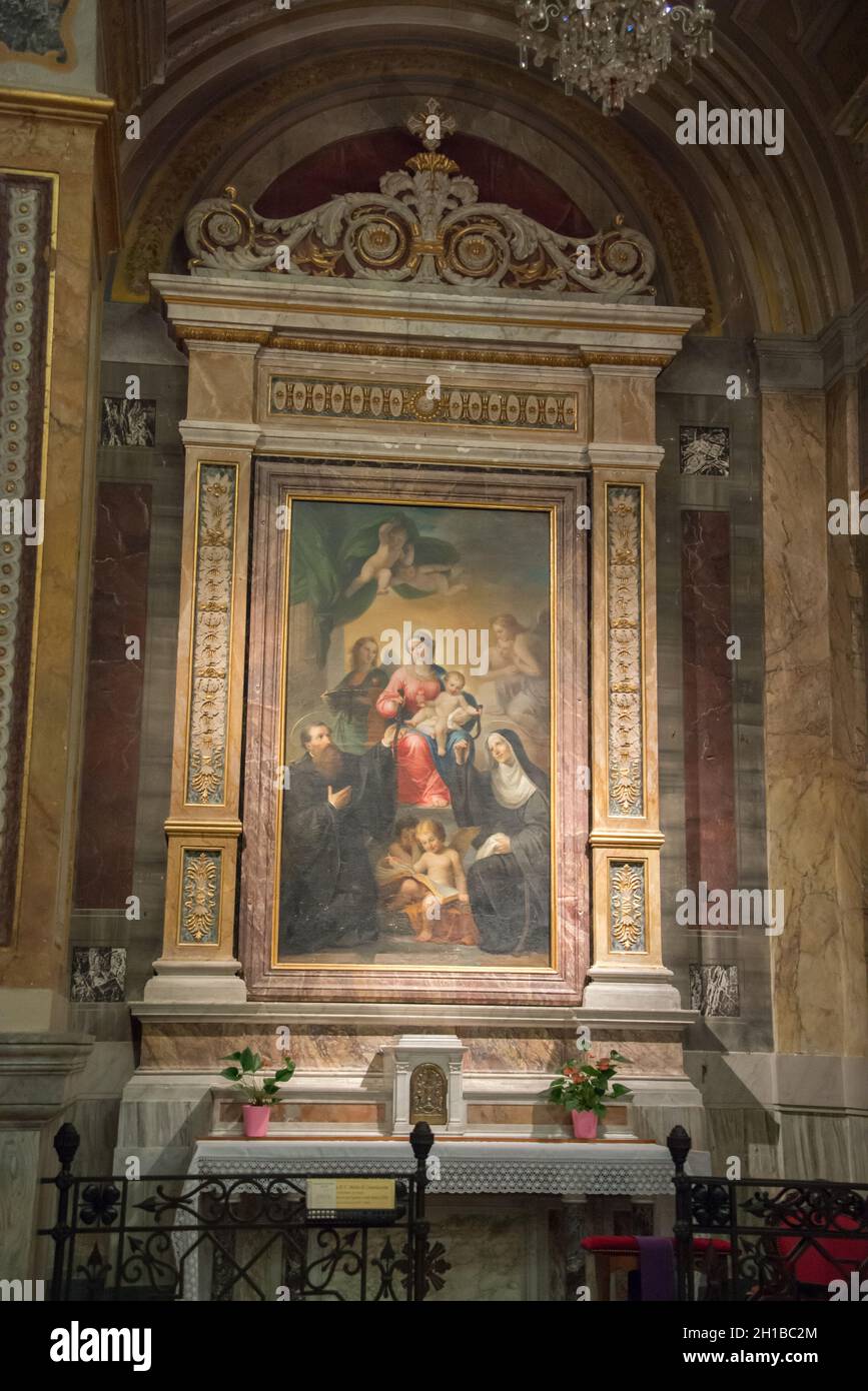 Europe, Italy, Marche, Tolentino, St Agostino Church Stock Photo