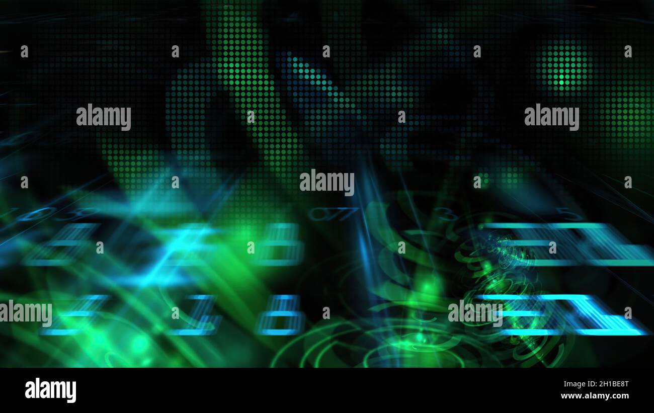 3d illustration - Futuristic technological interface - HUD Stock Photo ...