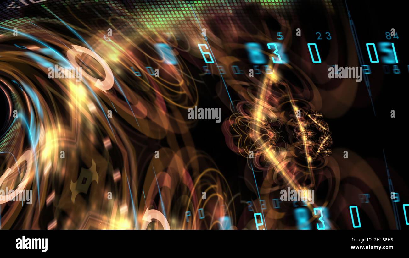 3d illustration - Futuristic technological interface - HUD Stock Photo ...