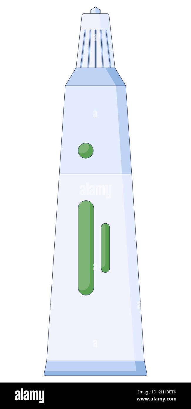 Vector illustration of cream tube in a flat style isolated on a white ...