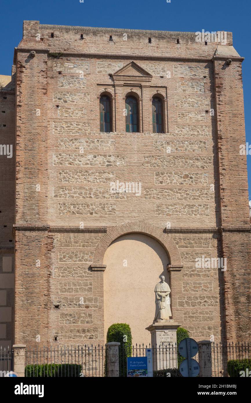 Spain, Andalusia, Motril, Encarnacion church & Cardinal Belluga Stock Photo