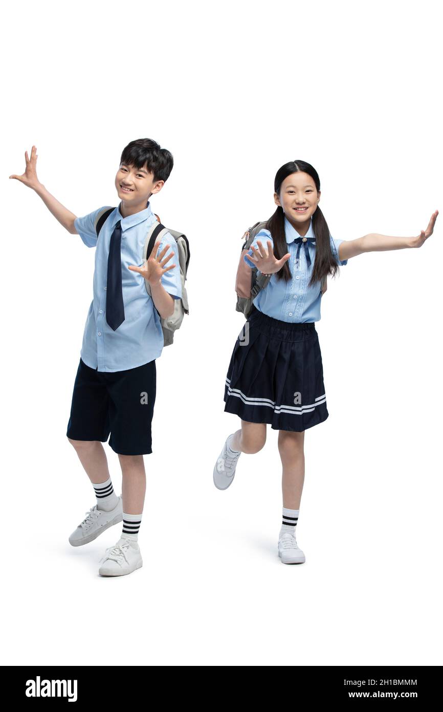 Schoolboy And Schoolgirl