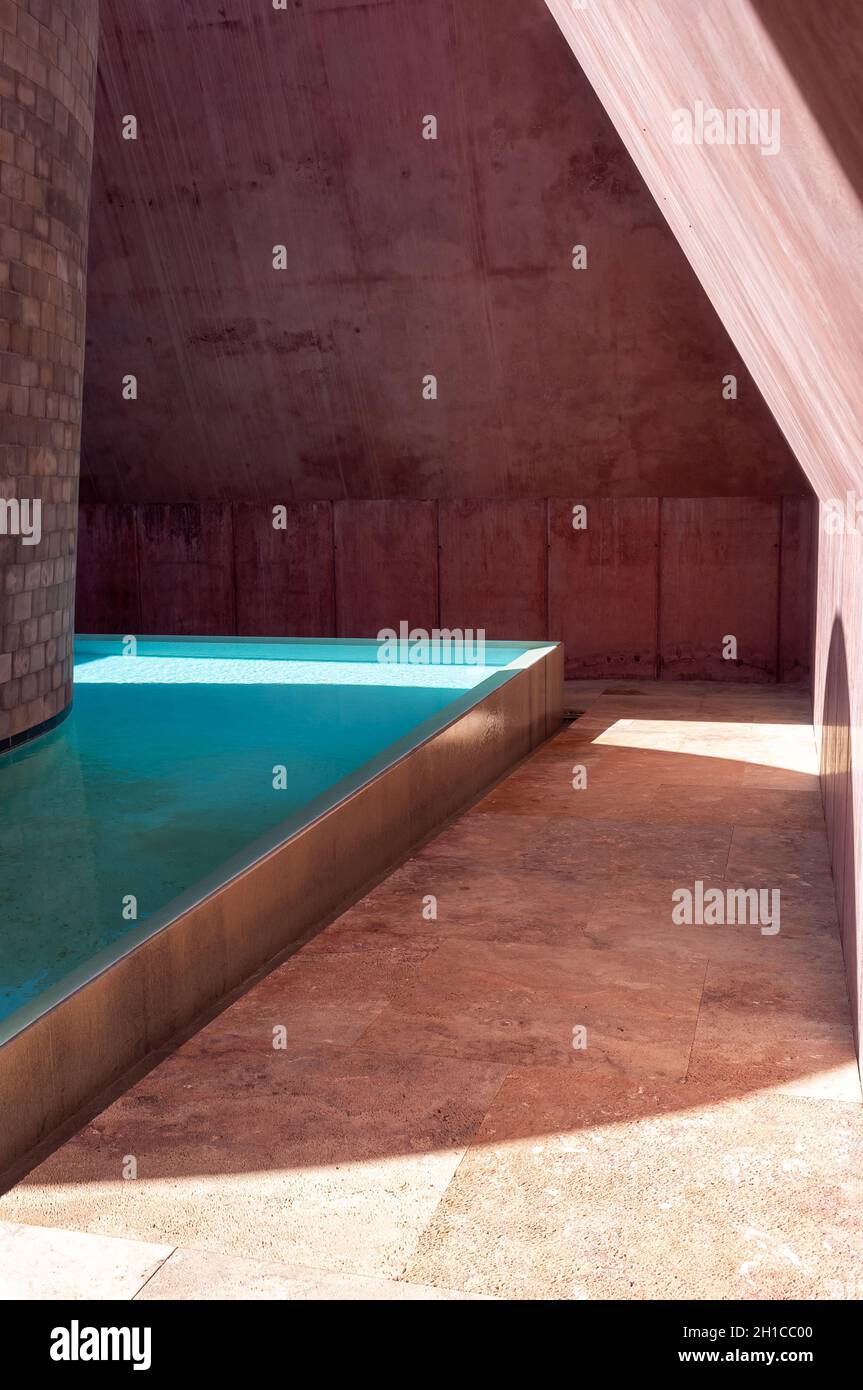 September 05, 2021 A James Turrell Second Wind Art Structure. Vejer de