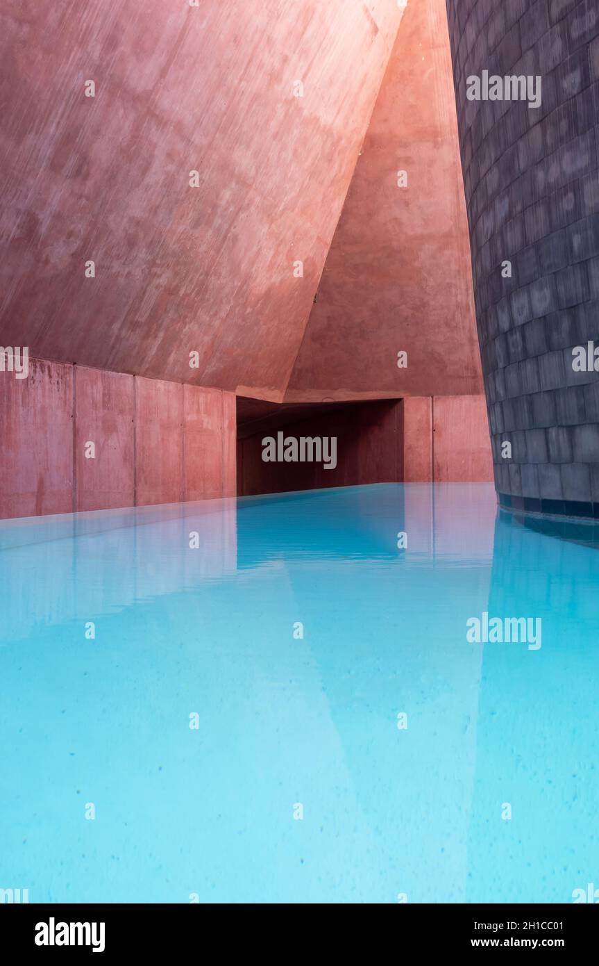 September 05, 2021 A James Turrell Second Wind Art Structure. Vejer de