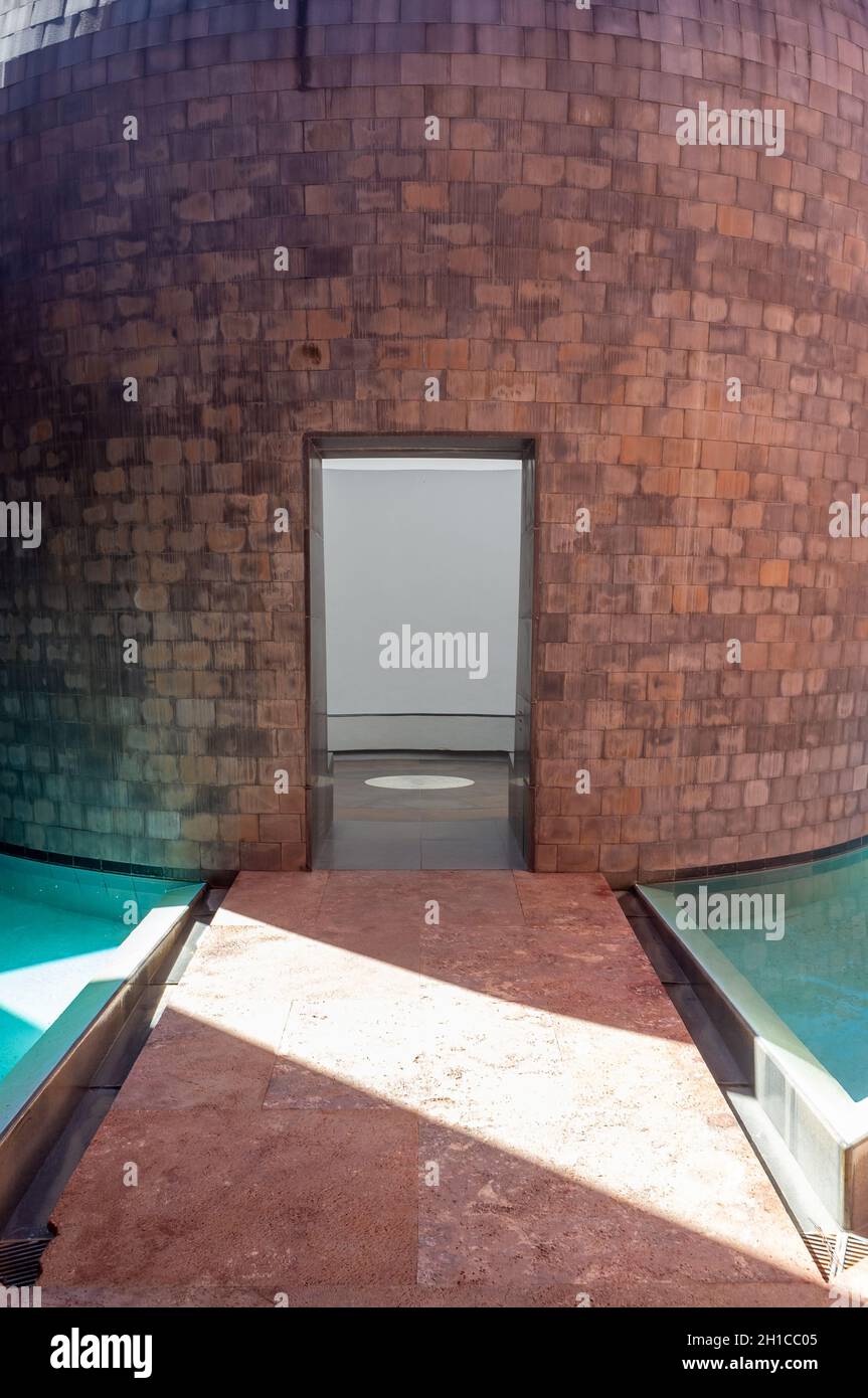 September 05, 2021 A James Turrell Second Wind Art Structure. Vejer de