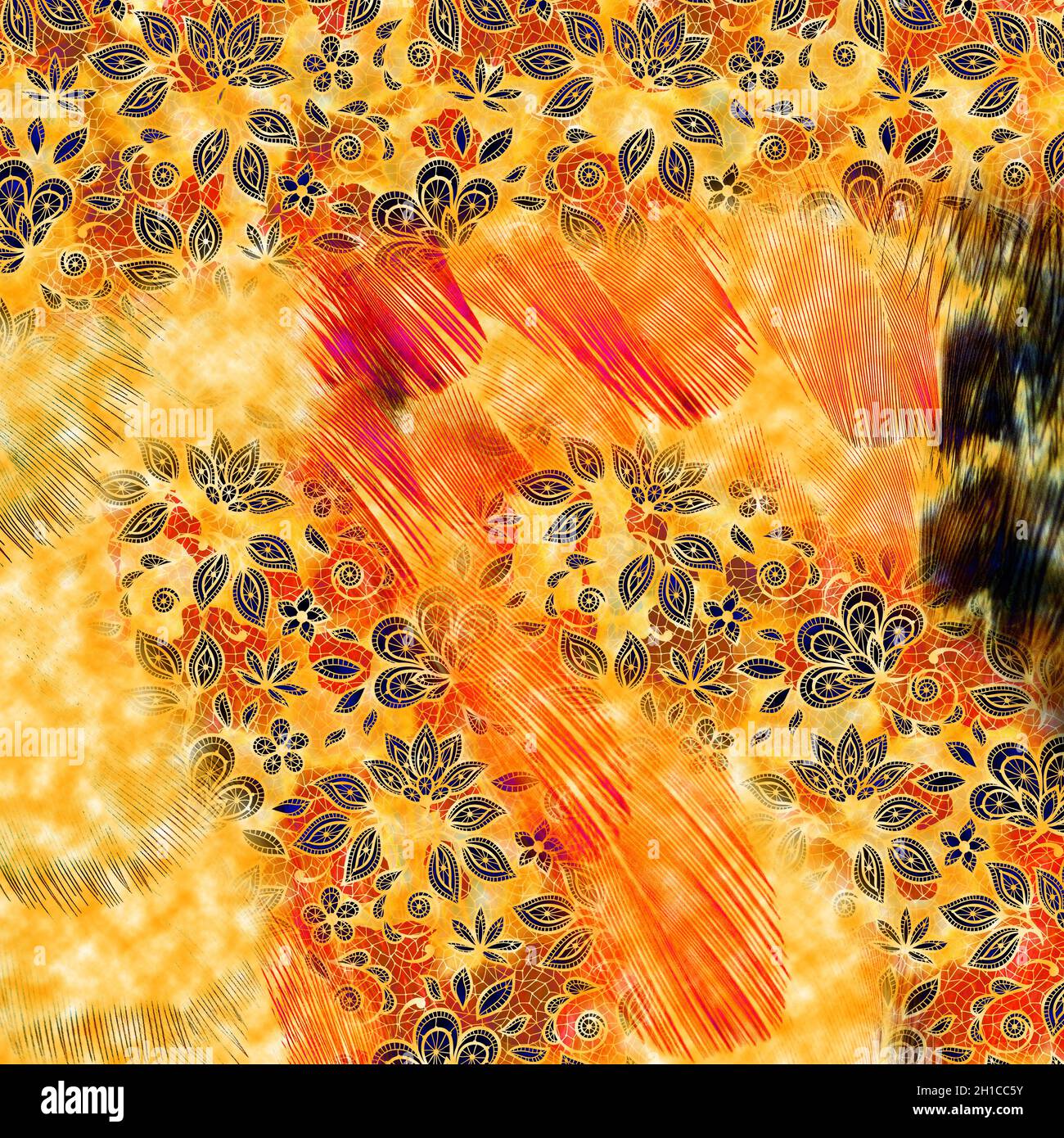 Botanical composition abstract background for amazing fabric background ...