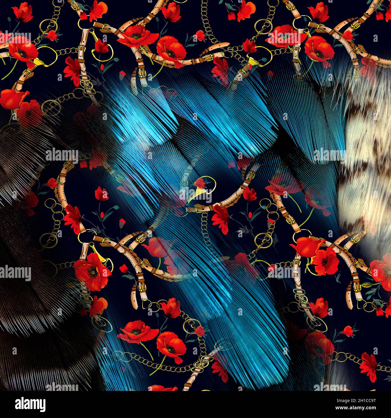 Botanical composition abstract background for amazing fabric background ...