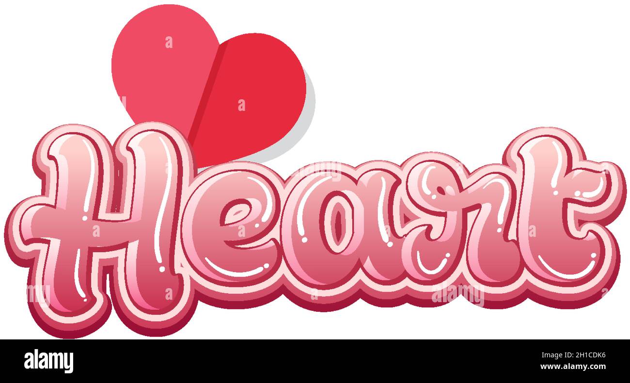 Isolated heart icon on white background illustration Stock Vector Image ...