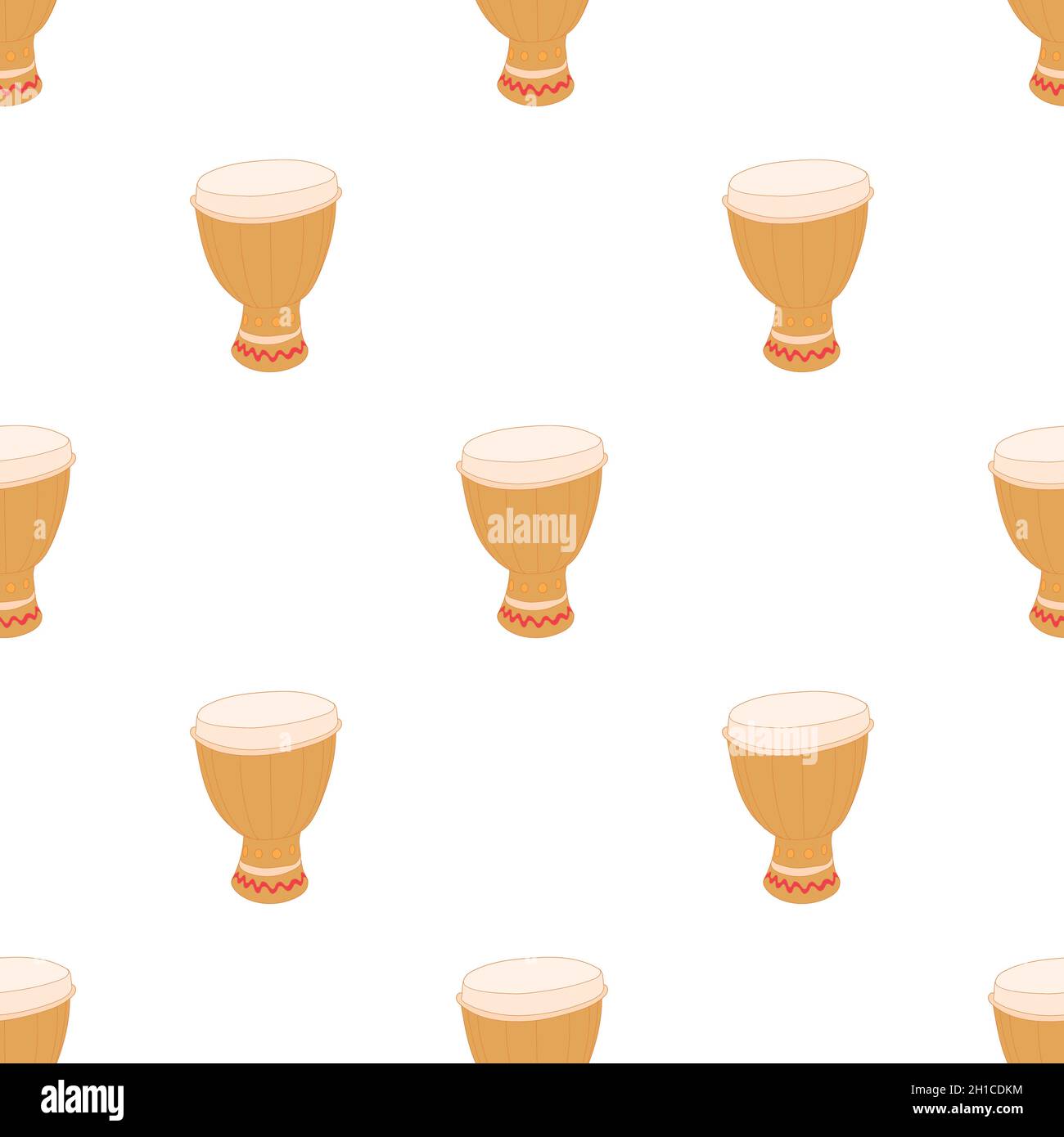 Drum of aborigines pattern seamless background texture repeat wallpaper geometric vector Stock Vector