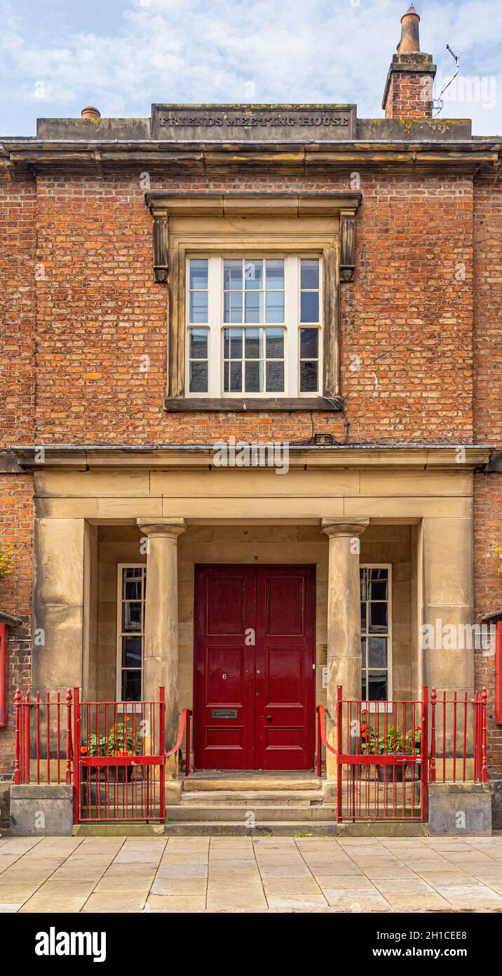 Exterior façade of Darlington Friends' Meeting House in Skinnergate, Darlington. Stock Photo