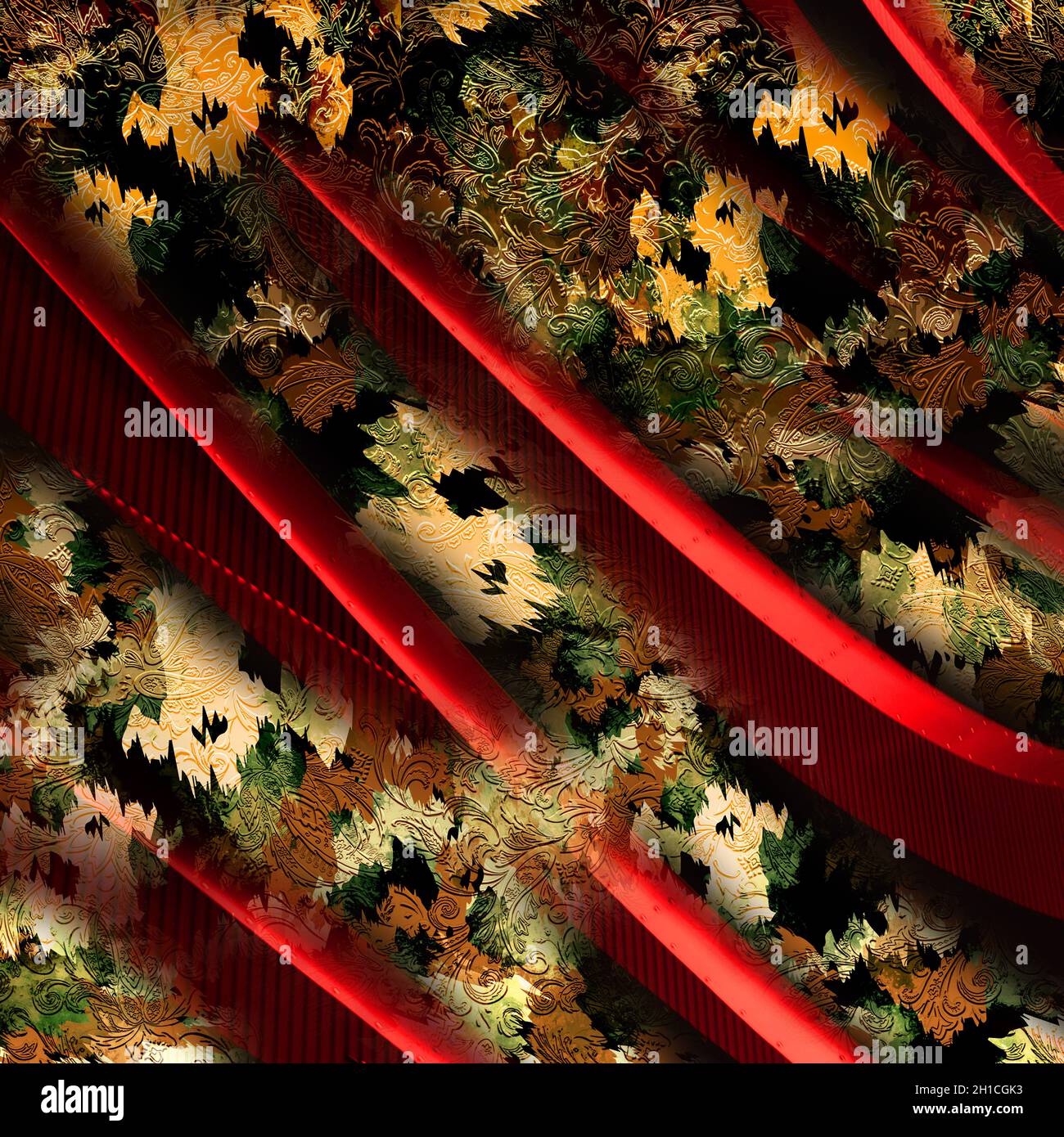 Botanical composition abstract background for amazing fabric background ...