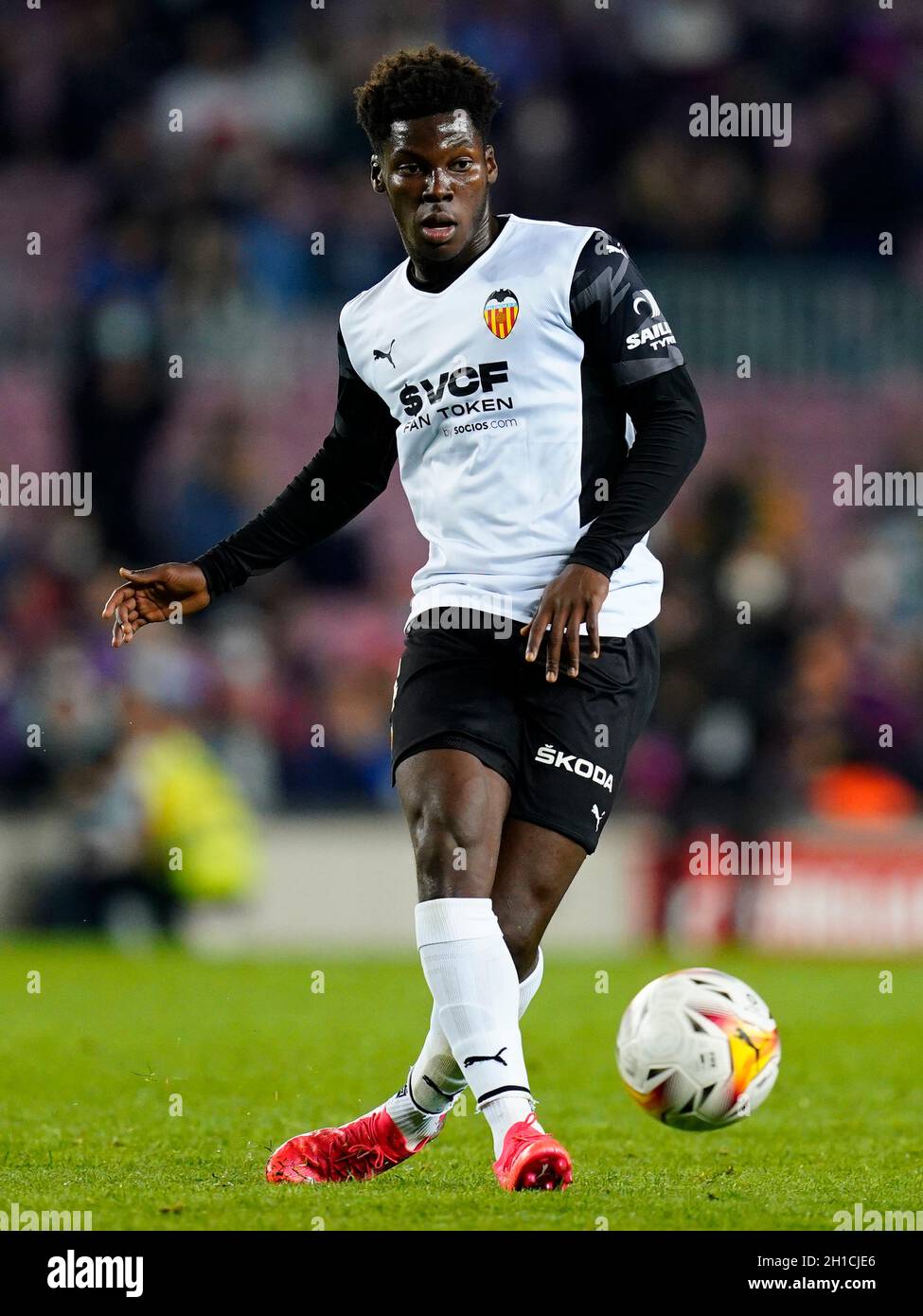 Yunus Musah Of Valencia Cf During The La Liga Match Between Fc