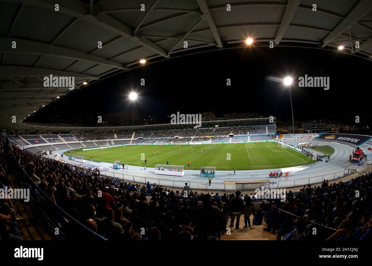 LISBON, PORTUGAL - OCTOBER 15: Panoramic View of Estadio do Restelo ,during the Portuguese Cup match between Os Belenenses and Sporting CP at Estadio do Restelo on October 15, 2021 in Lisbon, Portugal. (MB Media) Stock Photo