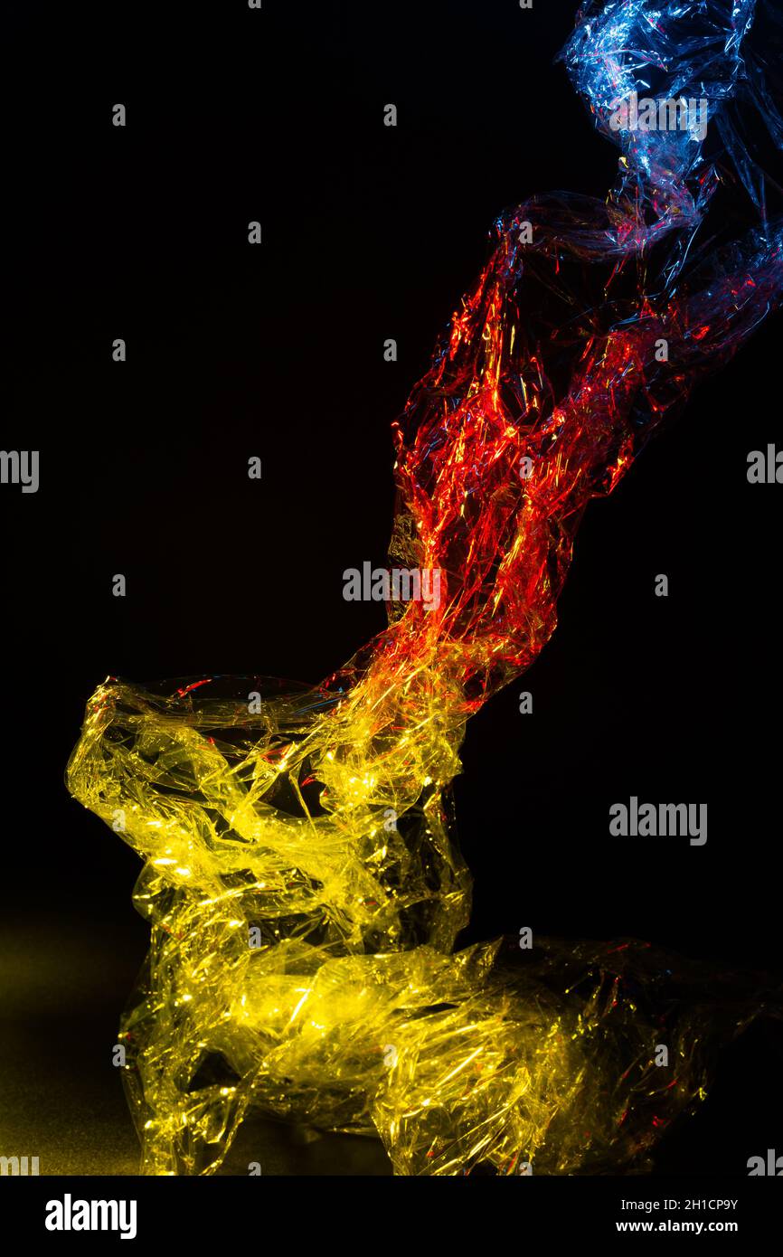 Abstract background with red, yellow and blue color Stock Photo - Alamy