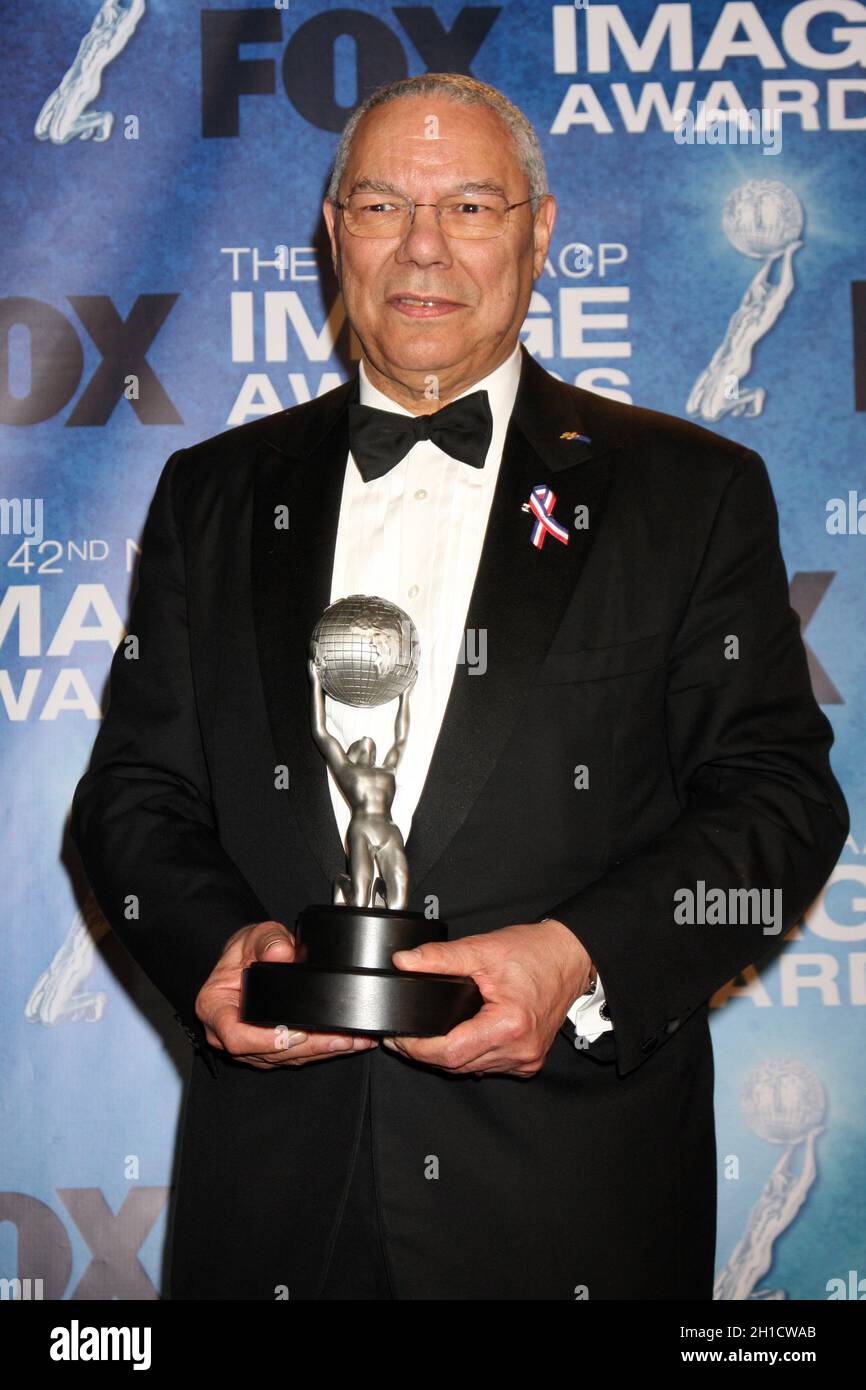 **FILE PHOTO** Colin Powell Dies Of Complications From Covid. LOS ANGELES - 4: Colin Powell in the Press Room of the 42nd NAACP Image Awards at Shrine Auditorium on March 4, 2011 in Los Angeles, CA. © MPI20/MediaPunch Inc. Stock Photo