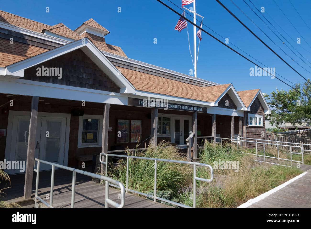 The Cherry Grove Community House and Theater on Fire Island, New York