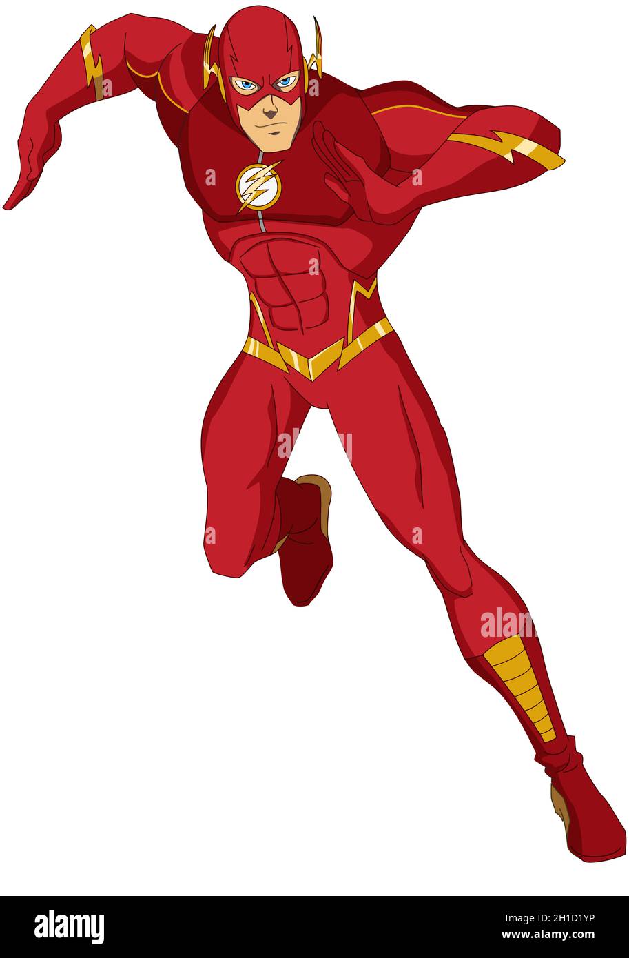 the flash superhero drawing