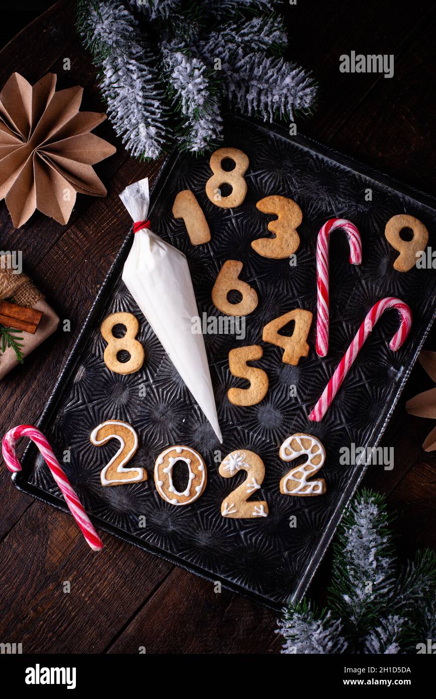Christmas Desserts 2022 Christmas And New Year Cookies 2022 Stock Photo - Alamy