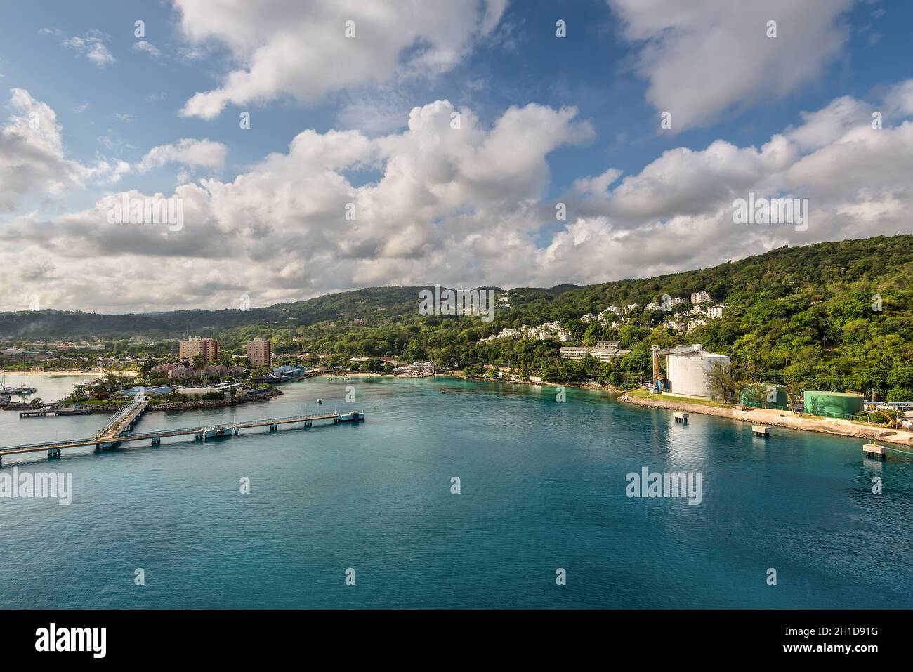 Ocho Rios, Jamaica April 22, 2019 Cruise port in the tropical