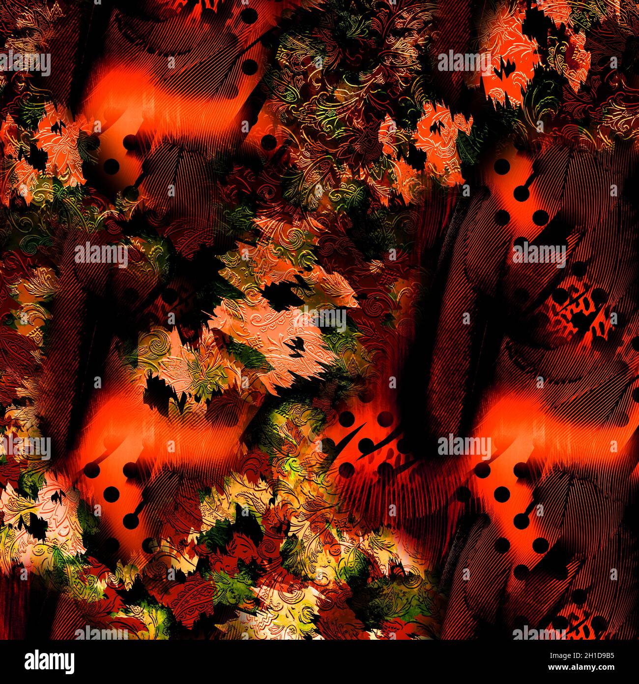 Botanical composition abstract background for amazing fabric background ...