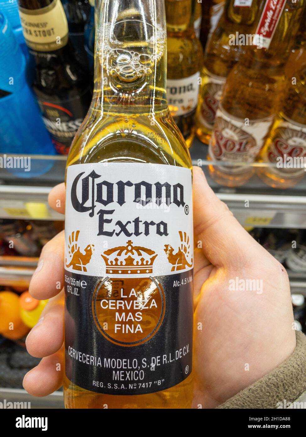 Bottle of corona extra mexican beer hires stock photography and images