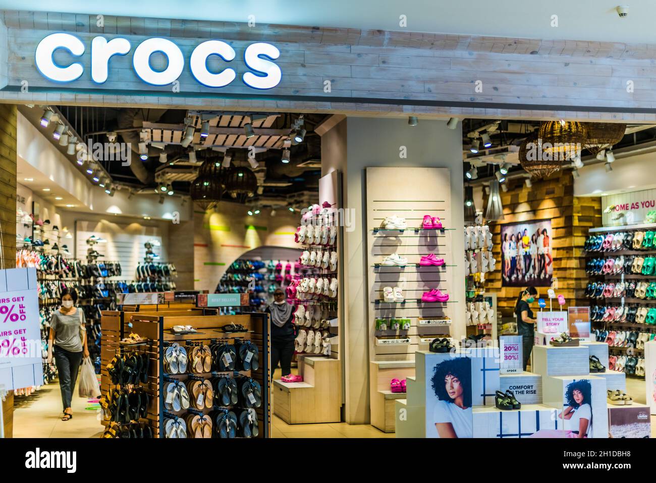 Crocs sale in shop in hi-res stock photography and images - Alamy