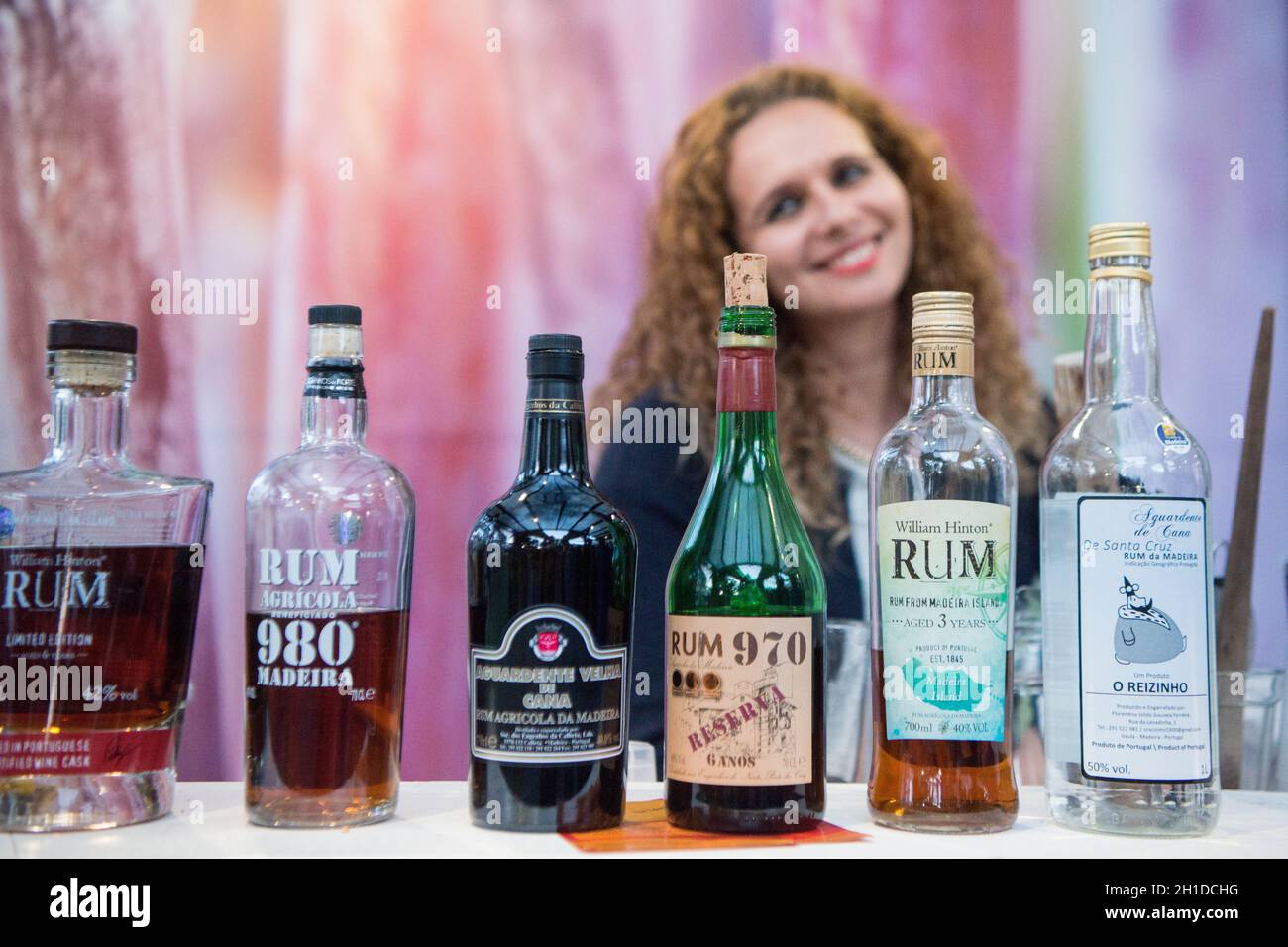 a bar at the festival do Rum in the city centre of Funchal on the