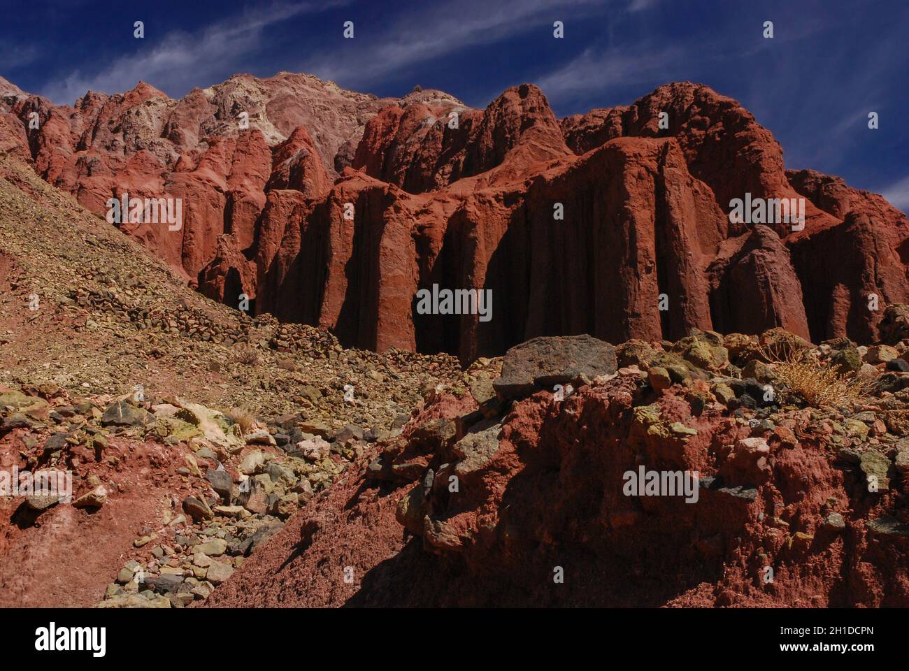 Rainbow Valley, Atacama Desert, Chile Stock Photo