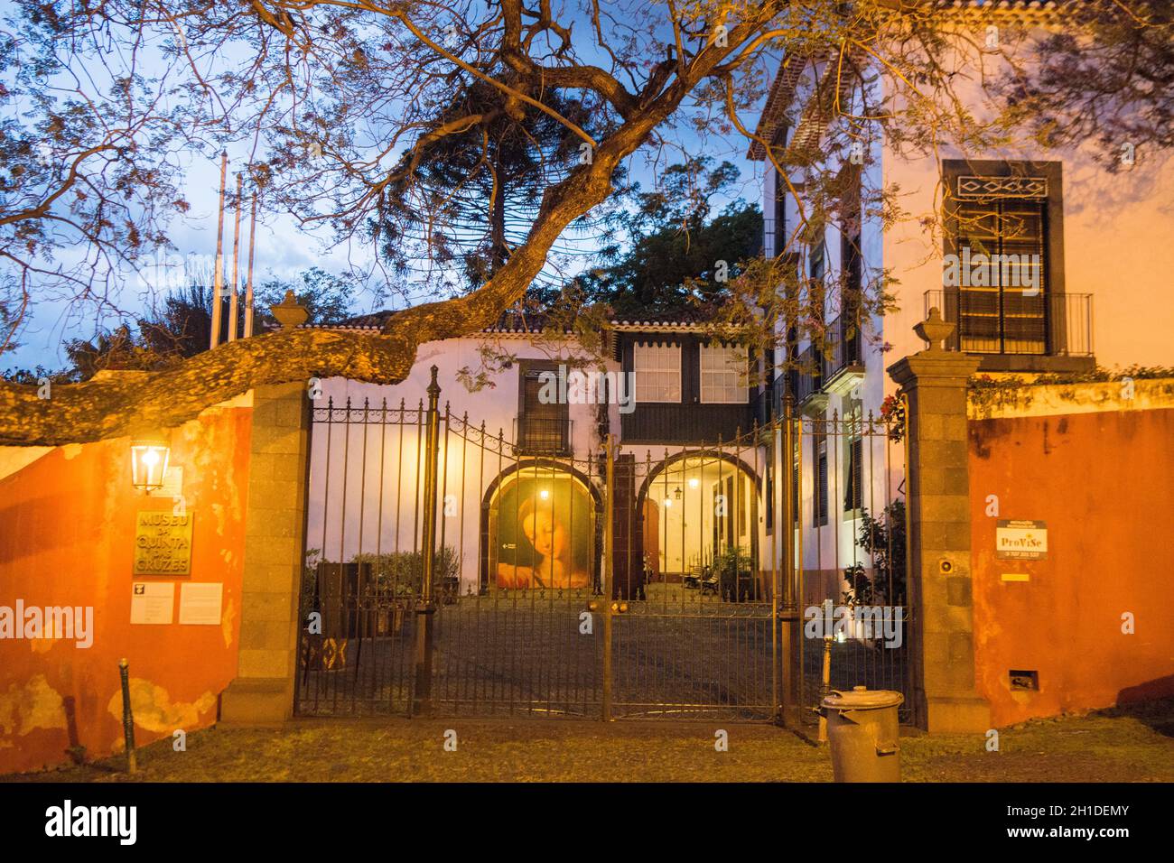 the museum of Quinta das Cruzes in the city centre of Funchal on the Island Madeira of Portugal.   Portugal, Madeira, April 2018 Stock Photo