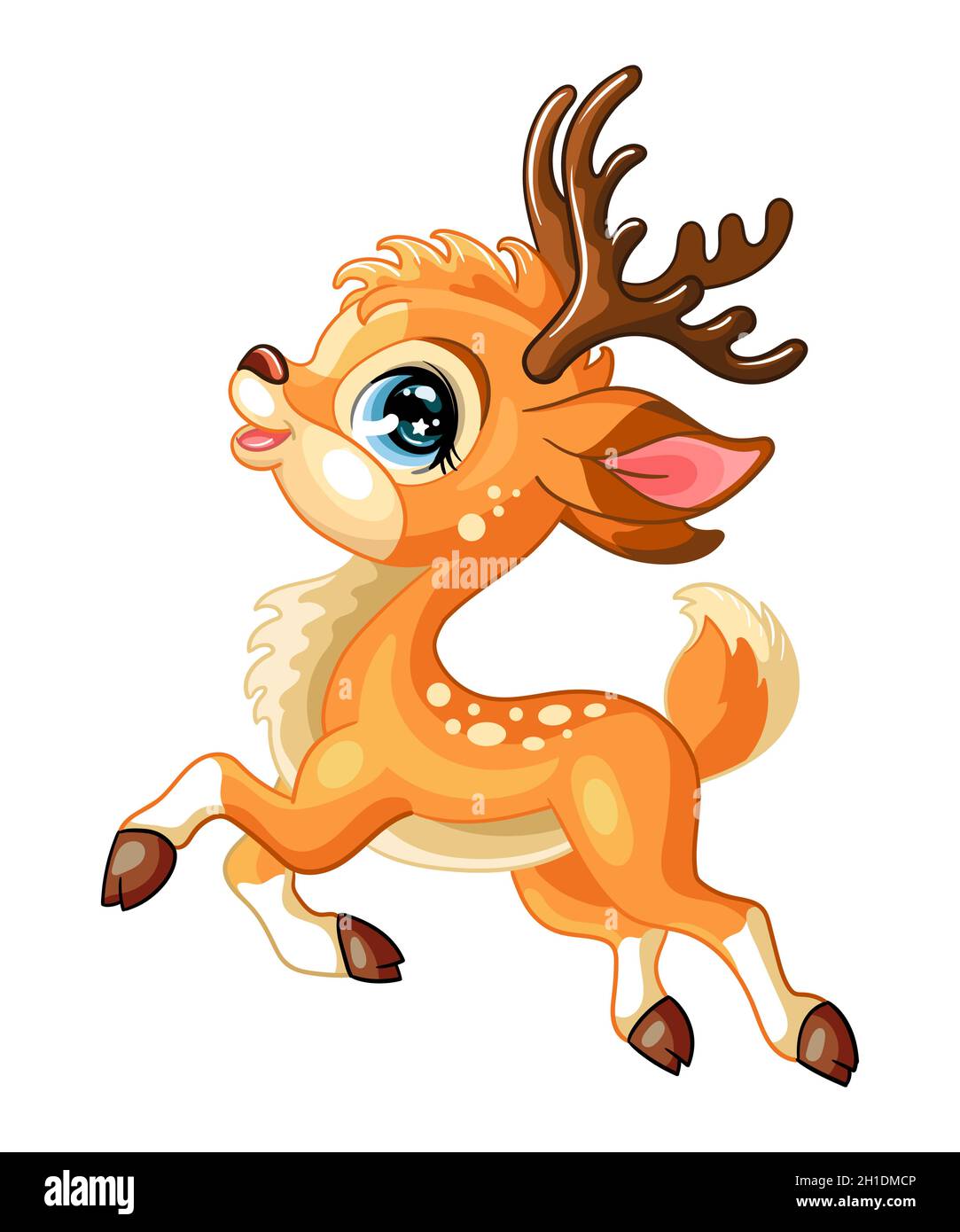 Deer cartoon hi-res stock photography and images - Alamy