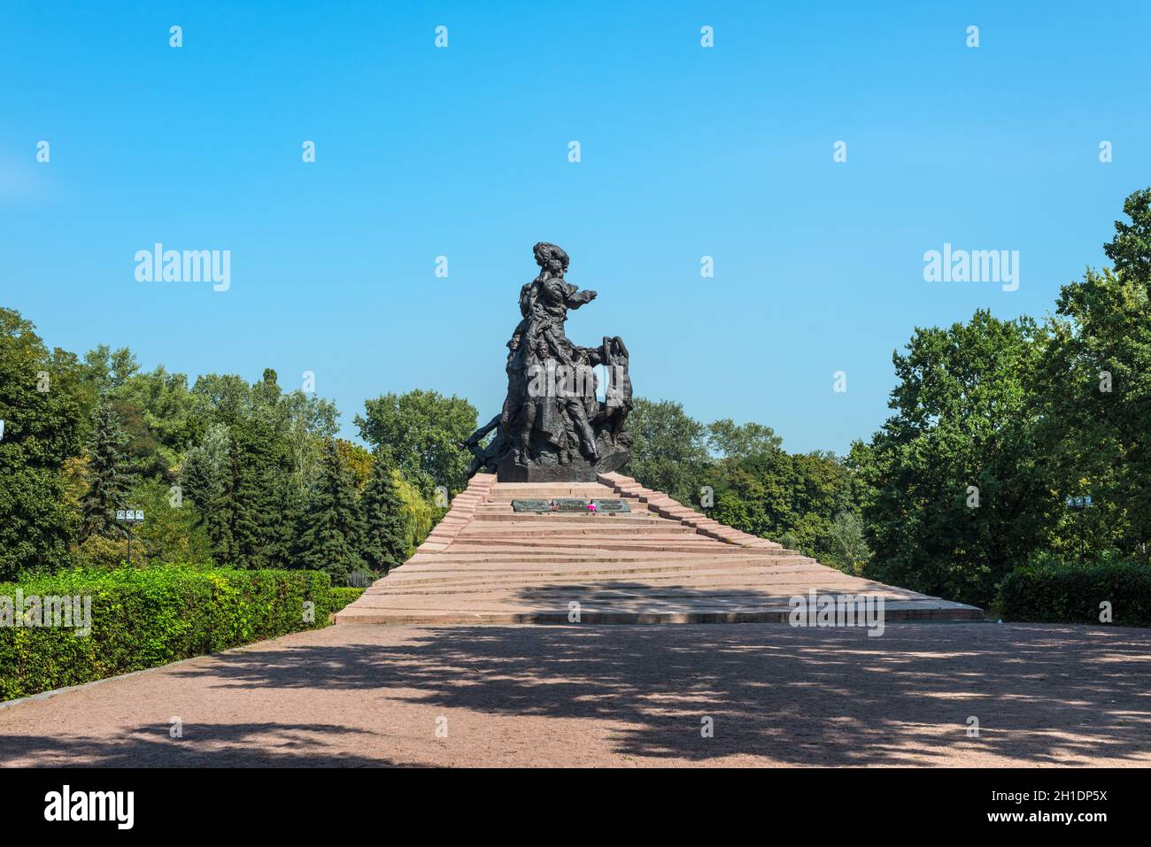 Kyiv, Ukraine - September 3, 2019: Monument to Soviet citizens, prisoners of War soldiers and officers of the Soviet Army, killed by the Nazi occupier Stock Photo