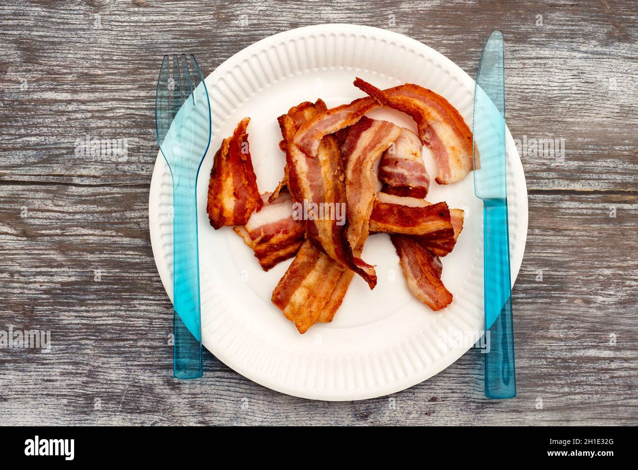 Streaky bacon Stock Photo