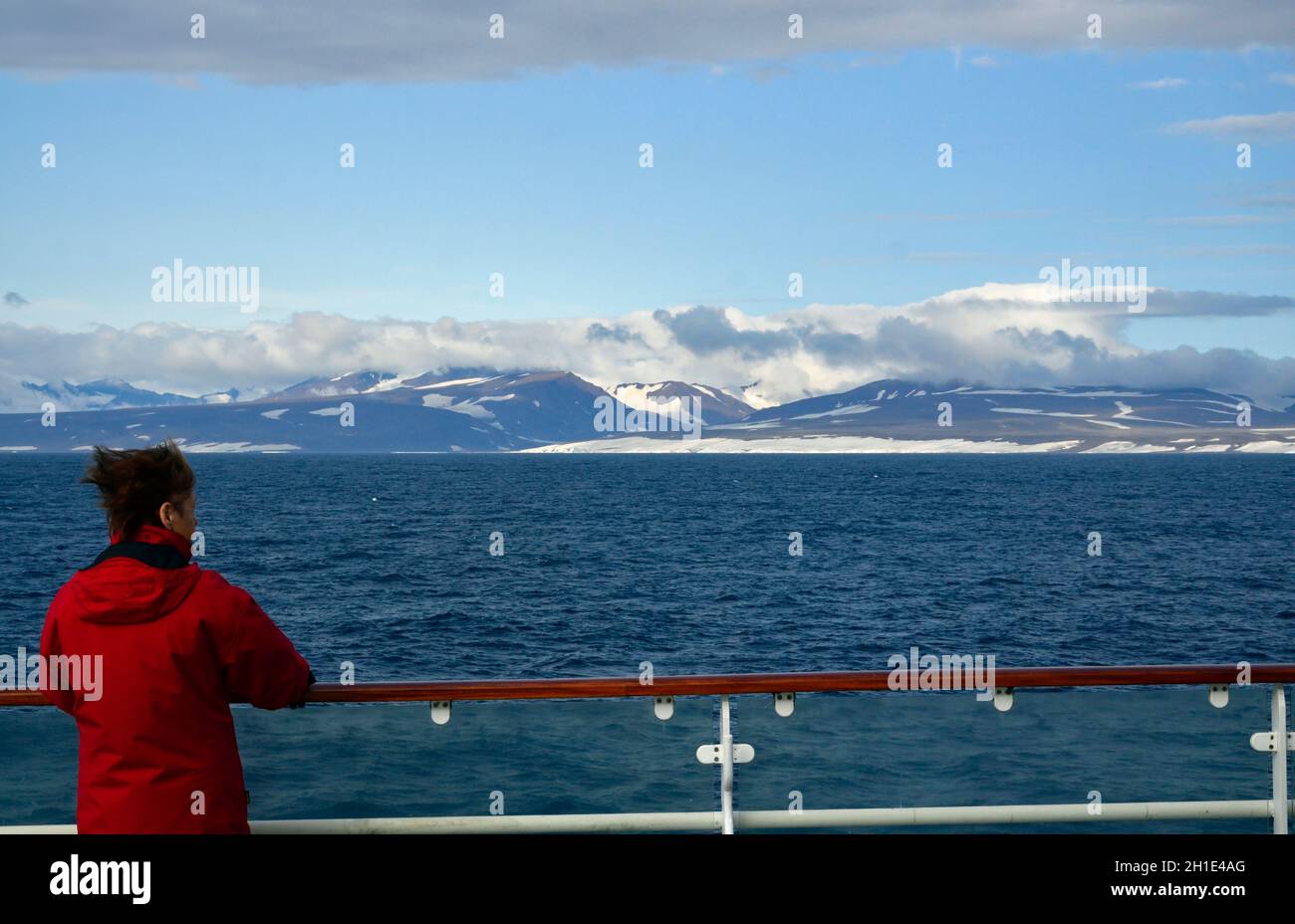 Ostküste von Grönland nördl. vom Polarkreis Stock Photo