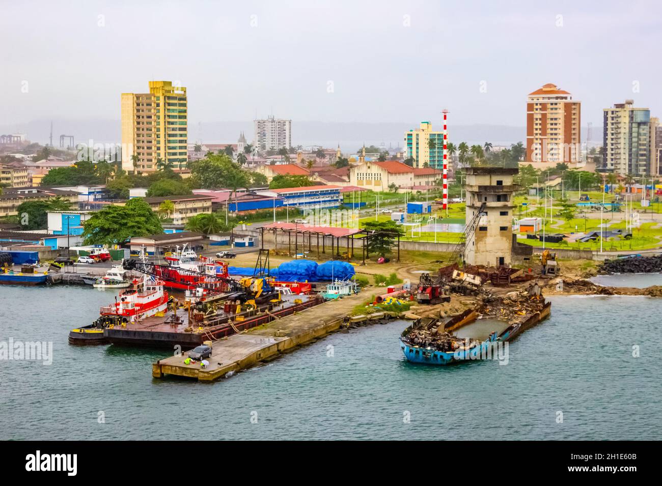 Colon Port Map Colon is a sea port on the Caribbean Sea coast of Panama. The city lies ...