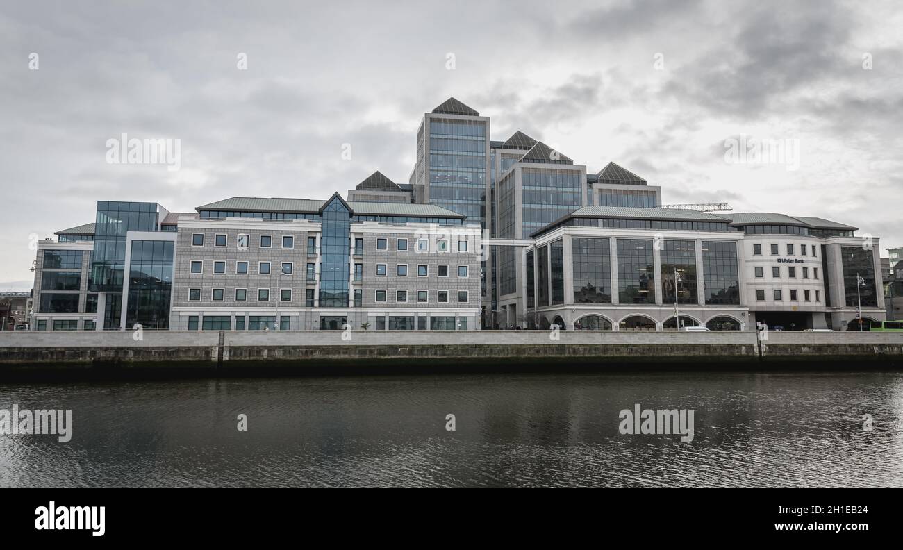 Dublin, Ireland February 12, 2019 View of the modern building of the