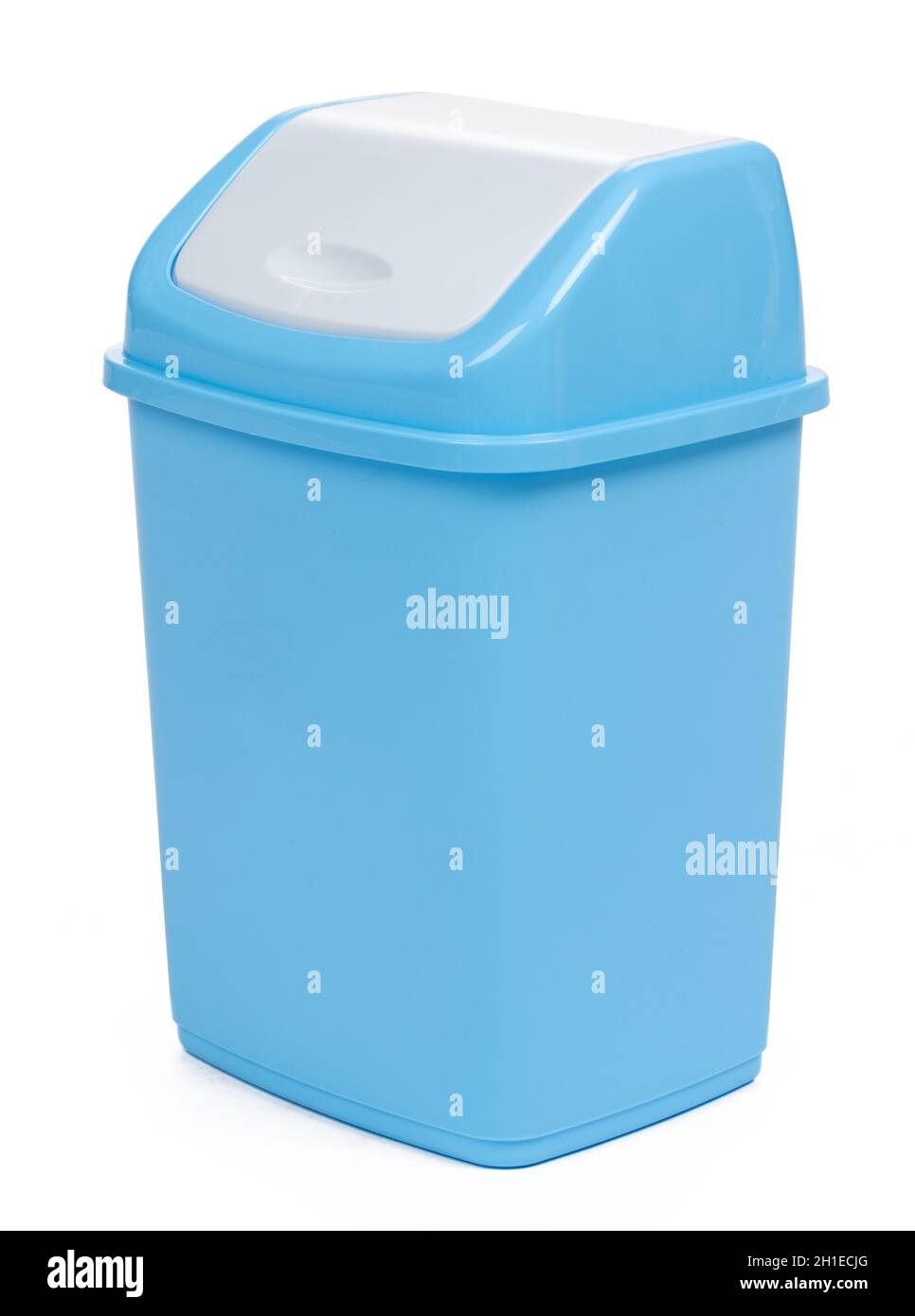 plastic waste bin isolated on white background Stock Photo - Alamy