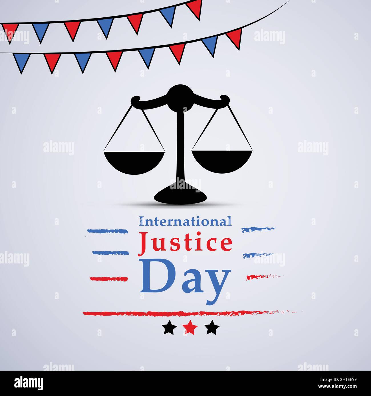International Justice day background Stock Vector